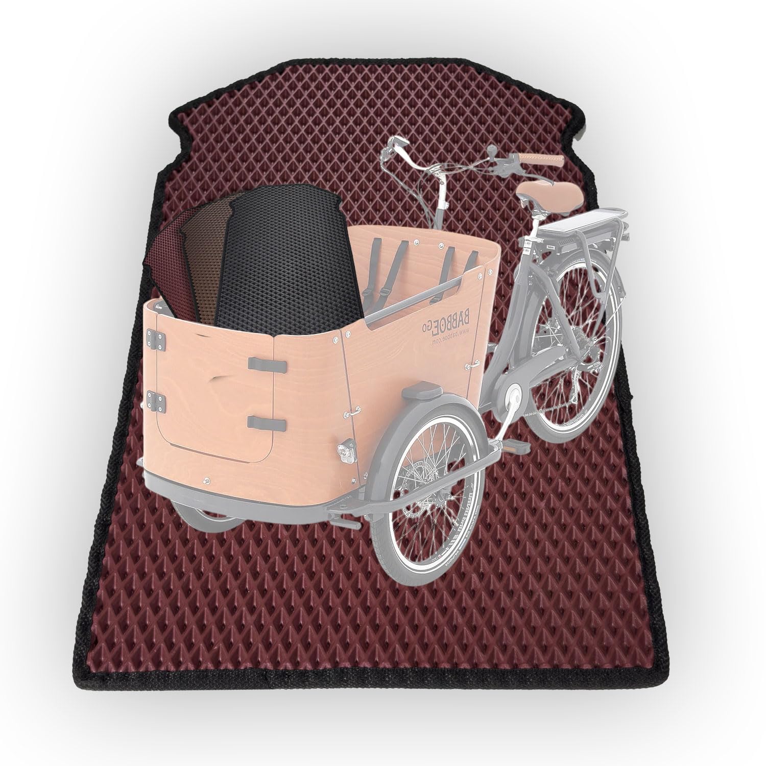 EVA Drive Premium Schutzmatte für Babboe Curve | Passgenaue Lastenrad Fußmatte aus Eva | Rutschfester Bodenmatte Teppich | Lastenrad Zubehör | Pflegeleicht & Umweltfreundlich Farbe Bordeaux EVA Drive Premium Schutzmatte für Babboe Curve | Passgenaue Lastenrad Fußmatte aus Eva | Rutschfester Bodenmatte Teppich | Lastenrad Zubehör | Pflegeleicht & Umweltfreundlich Farbe Bordeaux von EVA Drive