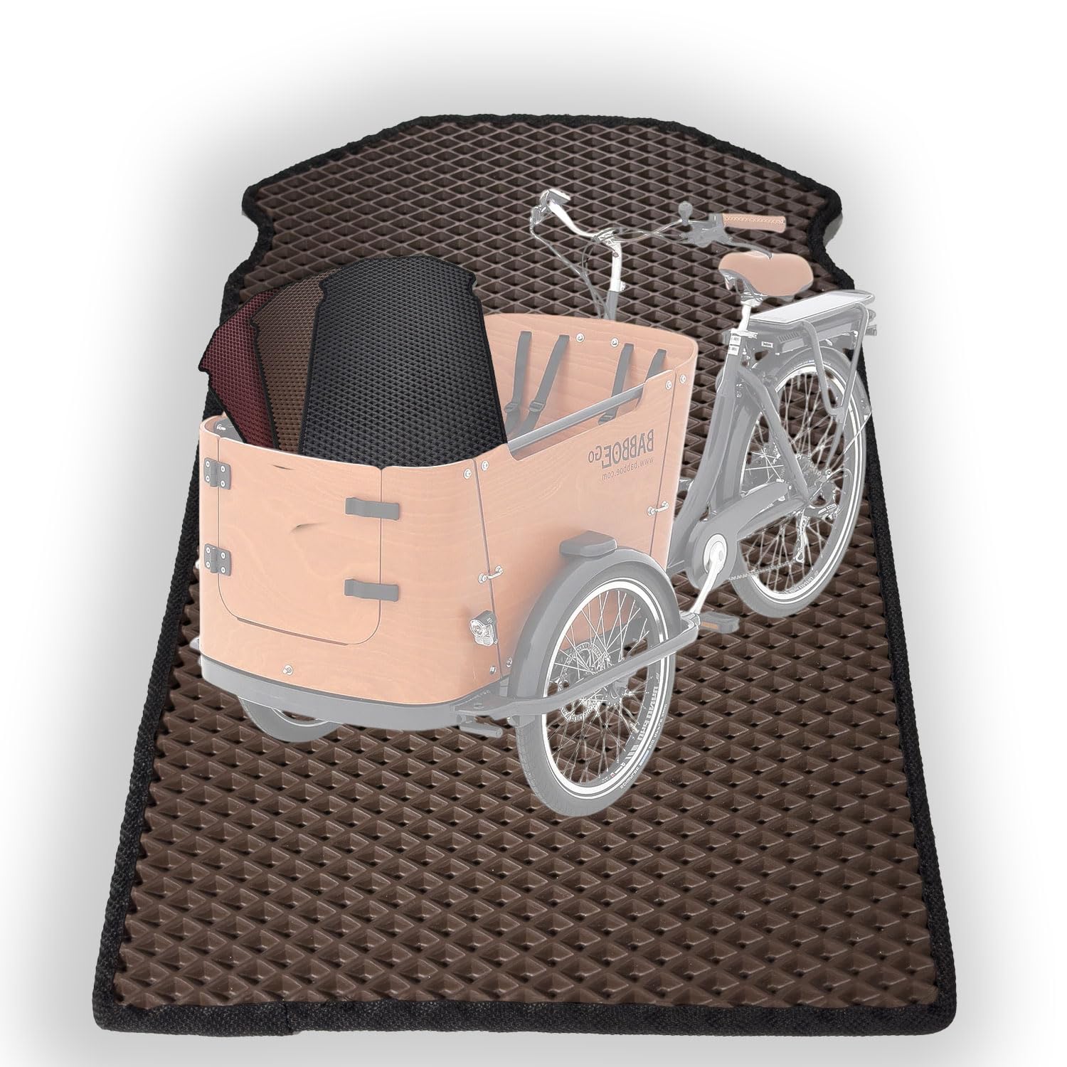 EVA Drive Premium Schutzmatte für Babboe Curve | Passgenaue Lastenrad Fußmatte aus Eva | Rutschfester Bodenmatte Teppich | Lastenrad Zubehör | Pflegeleicht & Umweltfreundlich Farbe Braun EVA Drive Premium Schutzmatte für Babboe Curve | Passgenaue Lastenrad Fußmatte aus Eva | Rutschfester Bodenmatte Teppich | Lastenrad Zubehör | Pflegeleicht & Umweltfreundlich Farbe Braun von EVA Drive
