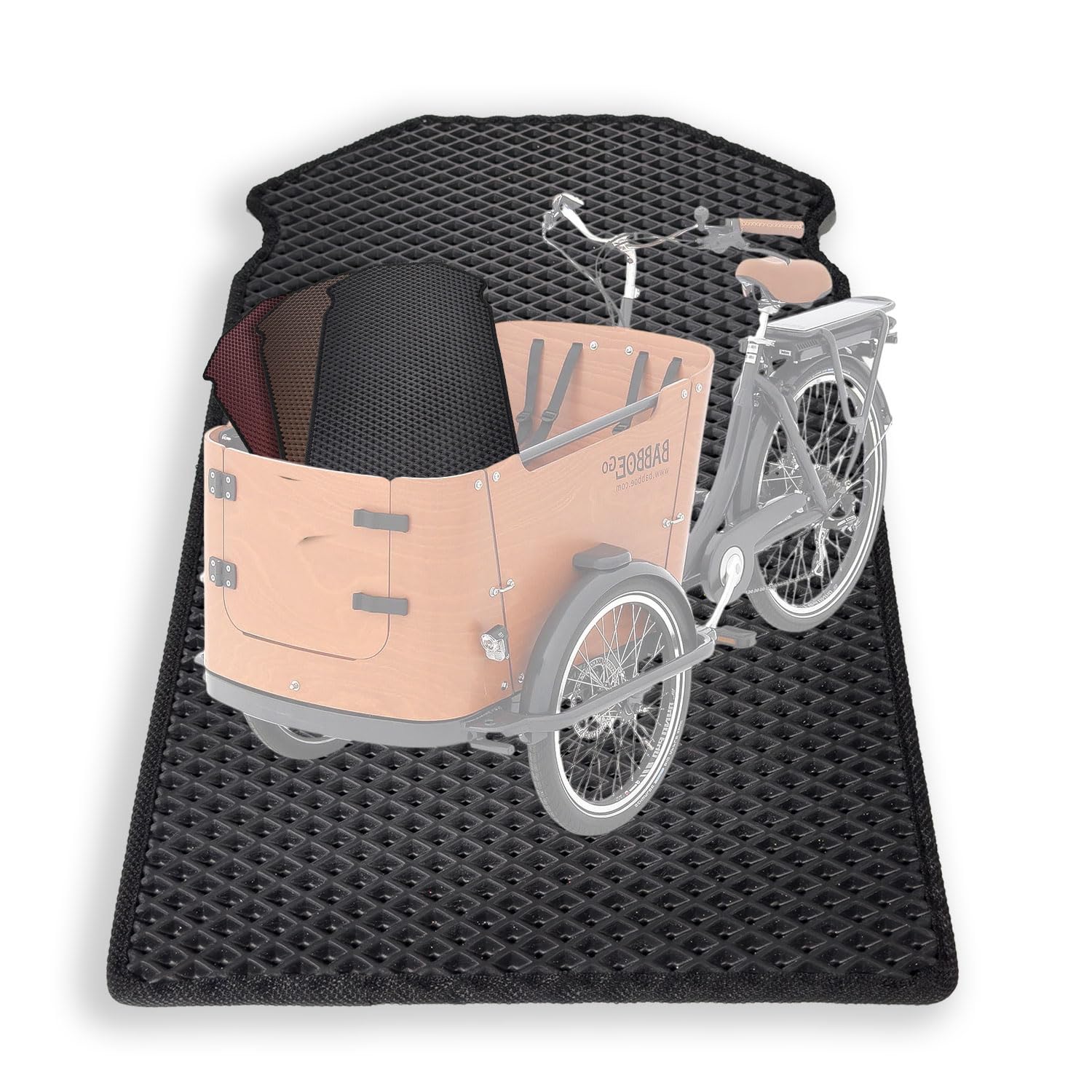 EVA Drive Premium Schutzmatte für Babboe Curve | Passgenaue Lastenrad Fußmatte aus Eva | Rutschfester Bodenmatte Teppich | Lastenrad Zubehör | Pflegeleicht & Umweltfreundlich Farbe Schwarz EVA Drive Premium Schutzmatte für Babboe Curve | Passgenaue Lastenrad Fußmatte aus Eva | Rutschfester Bodenmatte Teppich | Lastenrad Zubehör | Pflegeleicht & Umweltfreundlich Farbe Schwarz von EVA Drive
