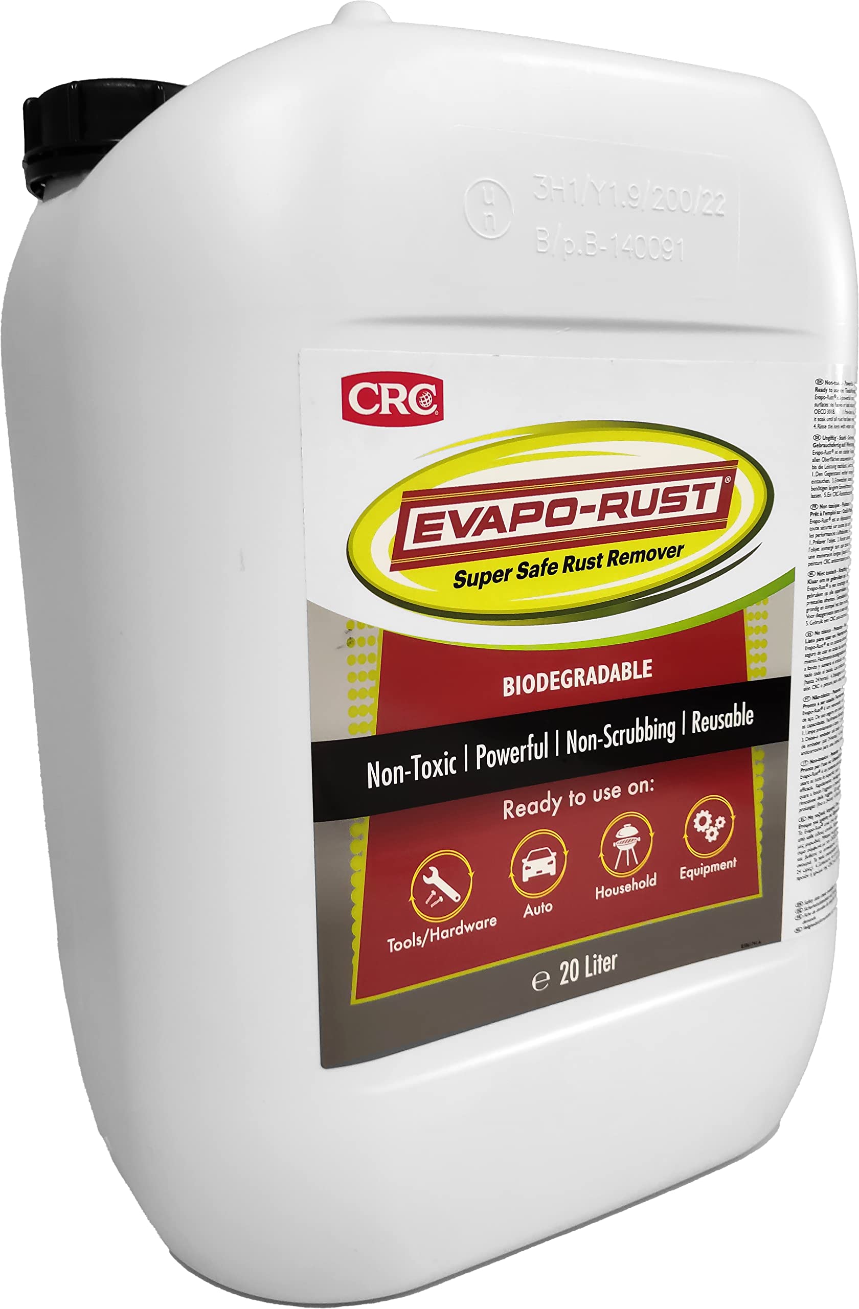 EVAPO-RUST® - 20 Lt. - Selektive ablösung von rost auf wasserbasis für eisen, stahl, gusseisen und chromierungen von EVAPO-RUST
