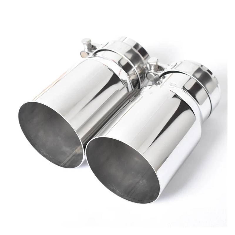 Auspuff Endrohr 1 PC Für Mazad Auto Auspuffrohr Einzelne Gerade Schalldämpfer Spitze Edelstahl Universal Auspuff Endrohr Schalldämpfer Spitze(ID 57 OD 101 MM) von EVEKHAHHRB