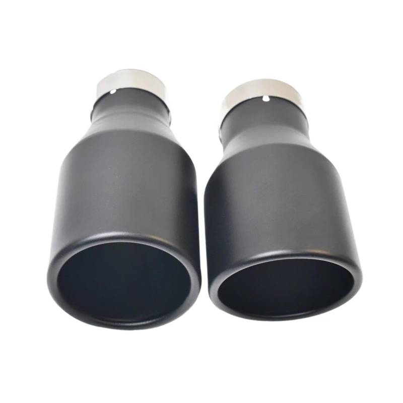Auspuff Endrohr 1 PC Universal Schalldämpfer Edelstahl Ende Rohr Auto Auspuffrohr Auspuff Spitze Schalldämpfer Spitze(60-89mm Flat) von EVEKHAHHRB