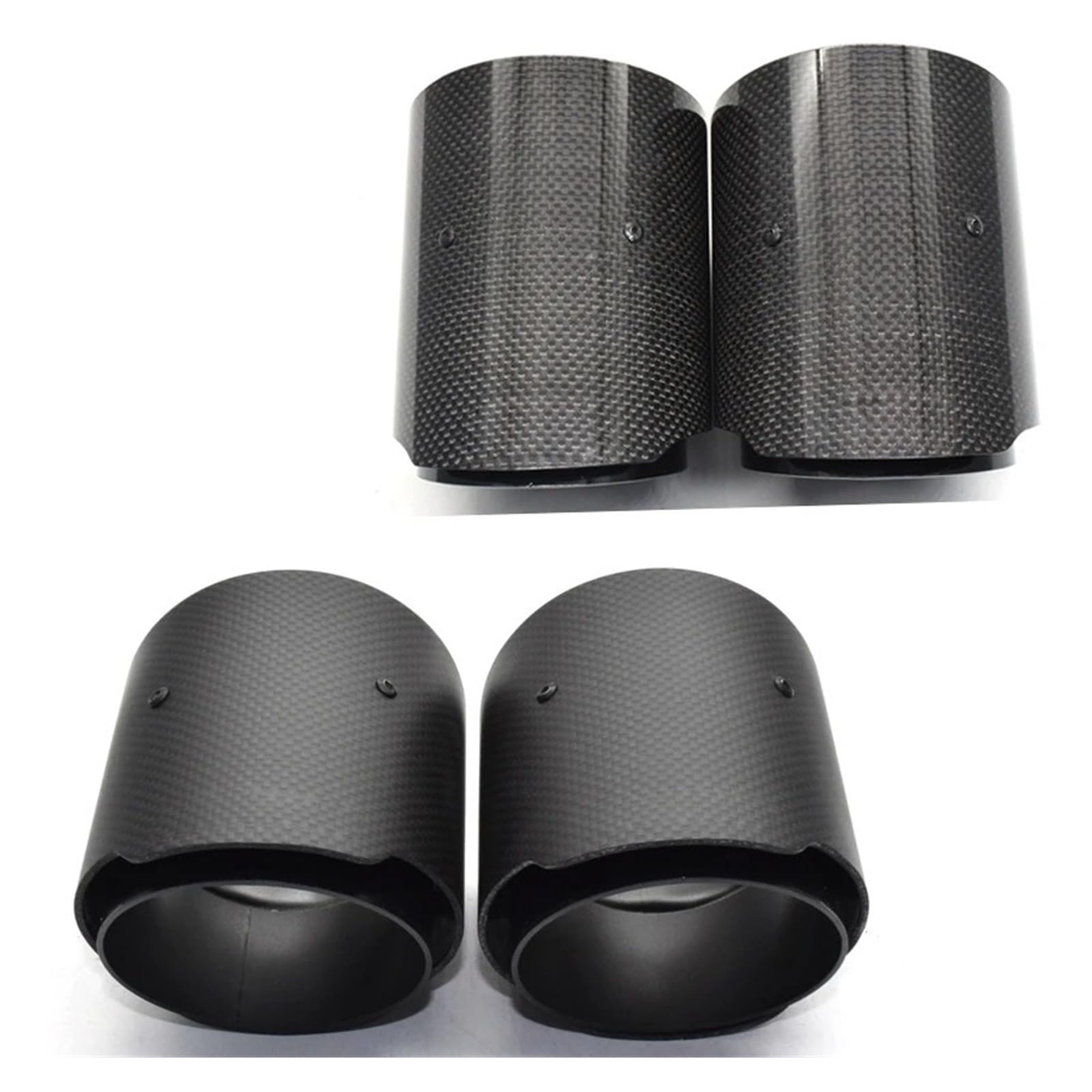 Auspuff Endrohr 1 STÜCKE Für M135i M235i M140i M240i M335i M340i M435i Auto Universal-Carbon Fiber Auspuff Tipps Rohr Schalldämpfer Schalldämpfer Spitze(A ID63MMOD89MM) von EVEKHAHHRB