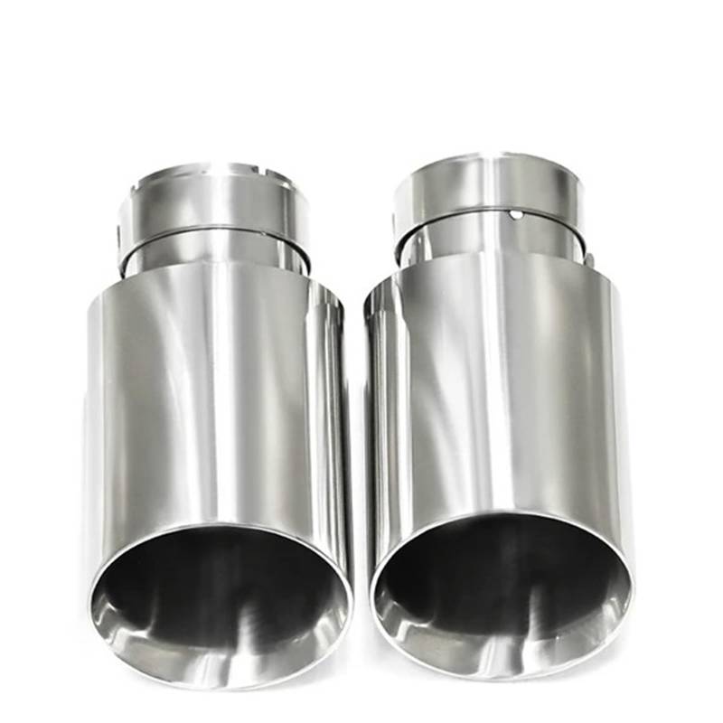 Auspuff Endrohr 1 Stück Universal-Auto-Auspuffblende 304 Edelstahl Schalldämpferspitze Endrohr Schräge Öffnung 63mm Einlassspitzen Schalldämpfer Spitze(ID57MMOD101MM) von EVEKHAHHRB