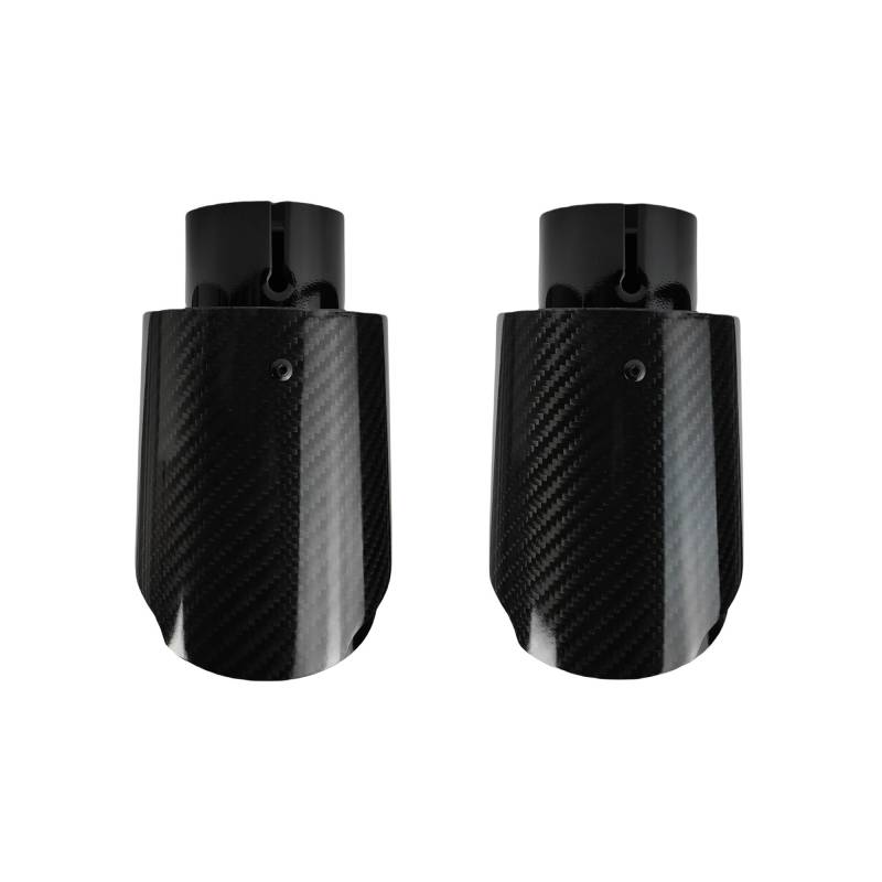 Auspuff Endrohr 1 Stück Universal Auto Carbon Fibre Schwanz Kehle Edelstahl Schalldämpfer Schalldämpfer Auspuff Düse Spitze Schalldämpfer Spitze(51mm-101mm) von EVEKHAHHRB