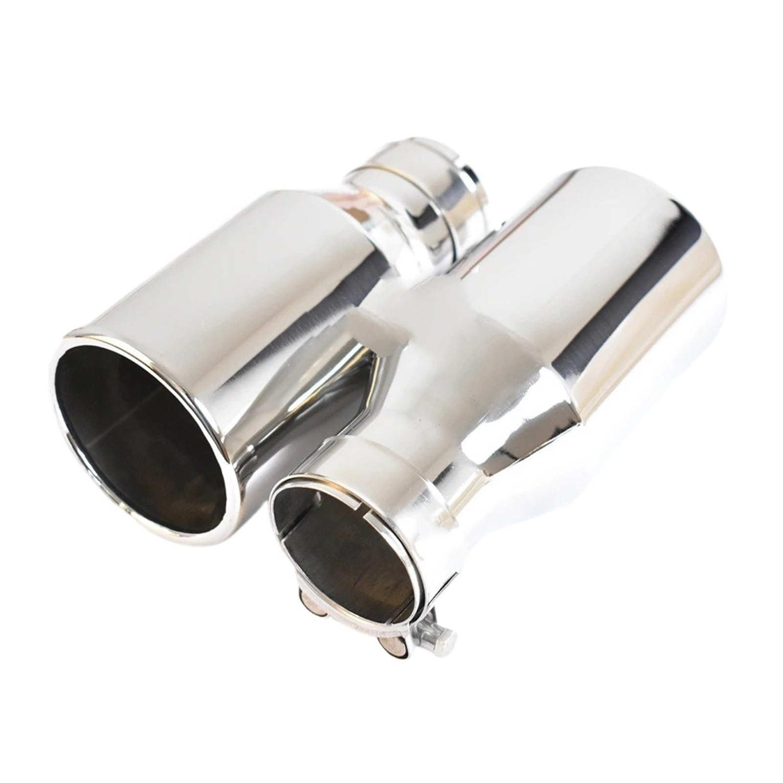 Auspuff Endrohr 1PC Universal Auto 304 Edelstahl Auspuffrohr Lockige Flansch Schalldämpfer Spitze Ende Rohr Zubehör Schalldämpfer Spitze(ID 57 OD 76mm) von EVEKHAHHRB