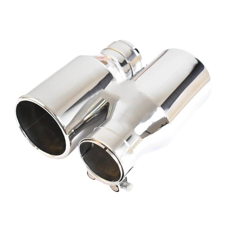 Auspuff Endrohr 1PC Universal Auto 304 Edelstahl Auspuffrohr Lockige Flansch Schalldämpfer Spitze Ende Rohr Zubehör Schalldämpfer Spitze(ID 57 OD 76mm) von EVEKHAHHRB