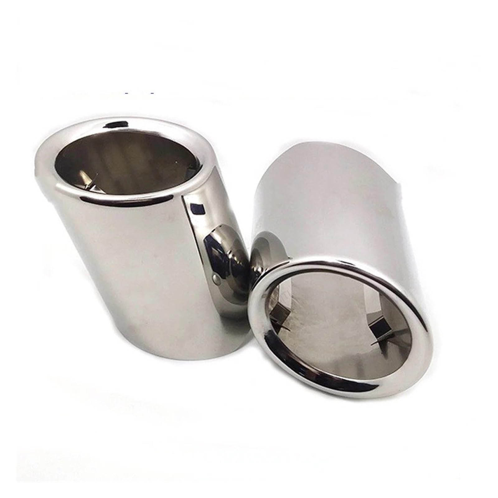 Auspuff Endrohr 2 STÜCKE Für 5 Series 520i 523i 525i 528i 530i 535i 535d F10 F11 F18 E60 E61 E39 Autoauspuffspitzen Schalldämpferdüse Schalldämpfer Spitze(Silvery) von EVEKHAHHRB