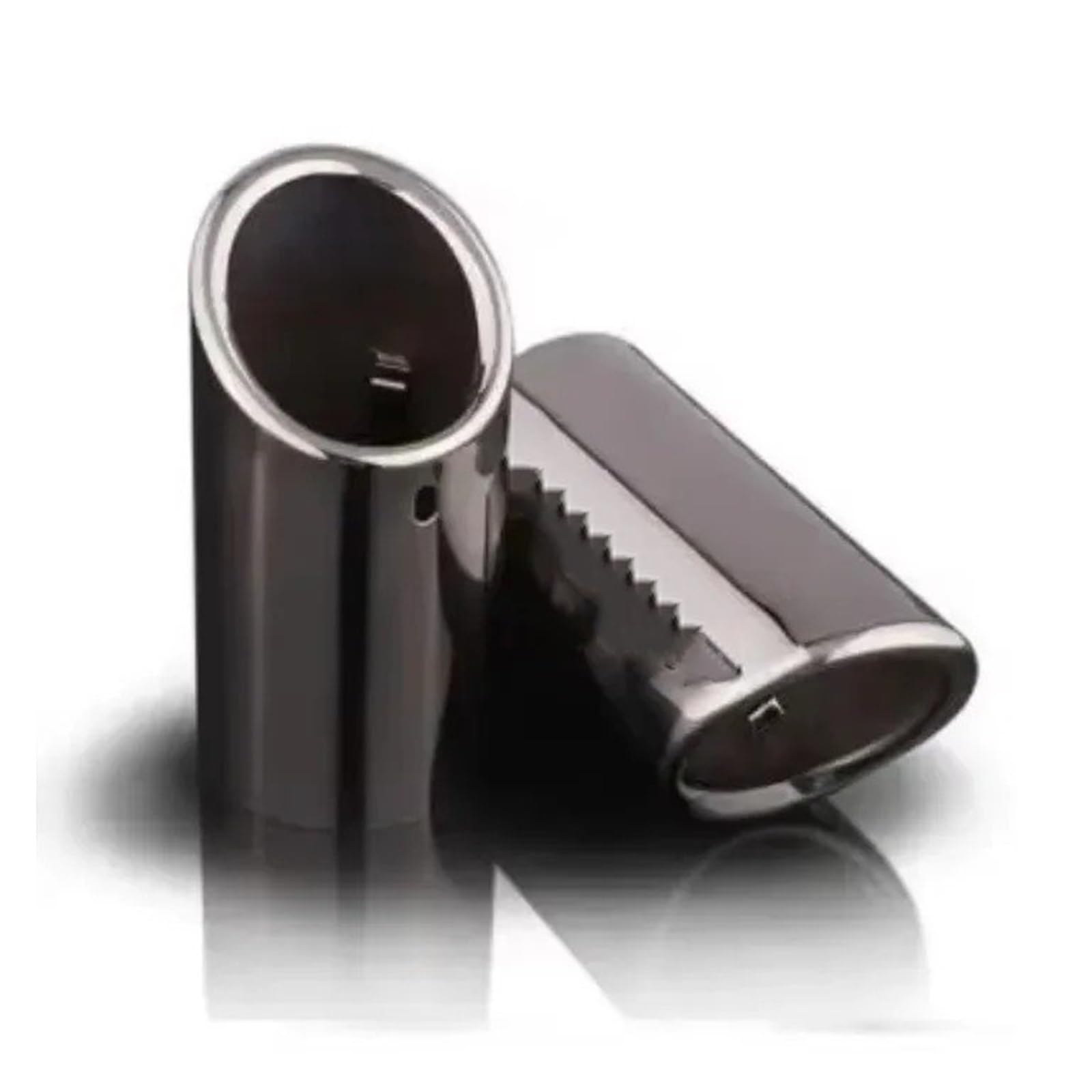 Auspuff Endrohr 2 Stücke Für A4 B8 A4L Für Q5 2007-2014 Auto Edelstahl Auspuff Header Spitze Rohr Schwanz Hinten Schalldämpfer Rohr Schalldämpfer Spitze(2 Pieces-Black) von EVEKHAHHRB