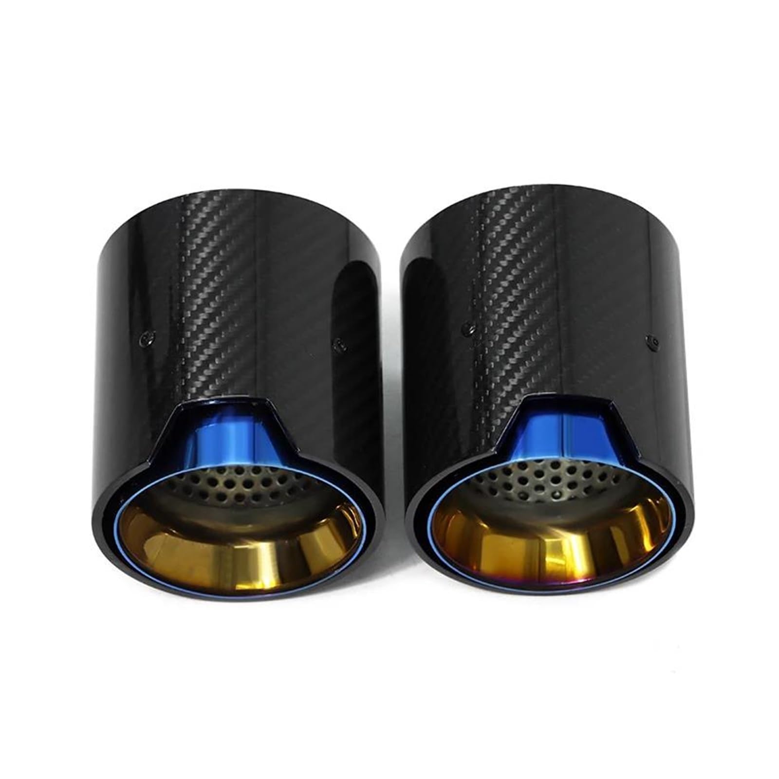 Auspuff Endrohr 2 Stücke Für F30 M335i M340i F32 F33 F36 M435i M440i Auto Auspuff Spitze Carbon Faser Schalldämpfer Endrohr ID60mm Schalldämpfer Spitze(Blue) von EVEKHAHHRB