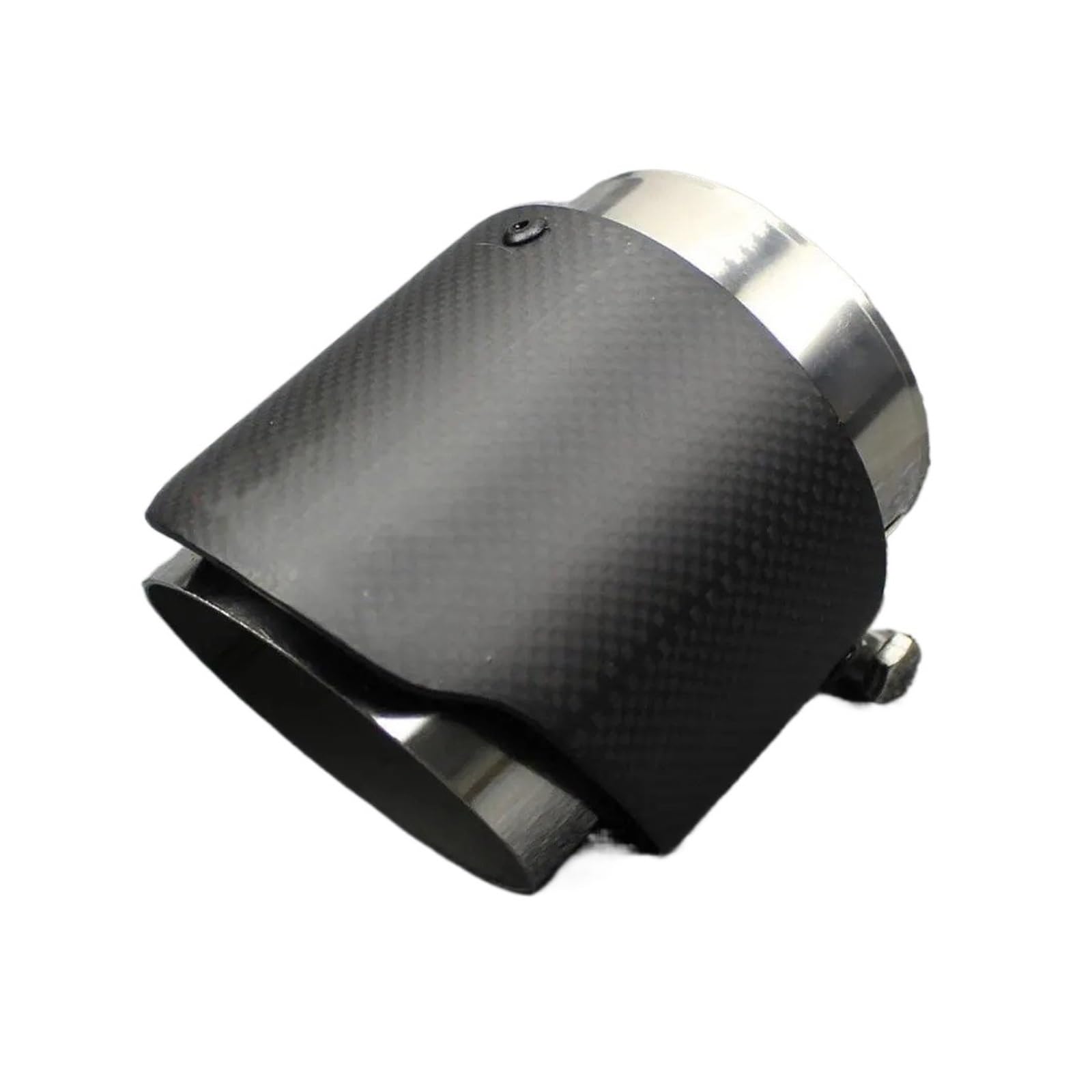Auspuff Endrohr Auto Auspuff Schalldämpfer Carbon Fiber Matte Schwanz Kehle 304 Edelstahl Auspuffrohr Endrohr Schalldämpfer Spitze(60mm-89mm) von EVEKHAHHRB