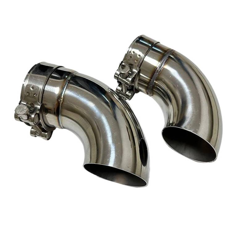 Auspuff Endrohr Auto Auspuffrohr Edelstahl Auspuff Outlet Ellenbogen Anschluss Teile Schalldämpfer Spitze(57mm) von EVEKHAHHRB