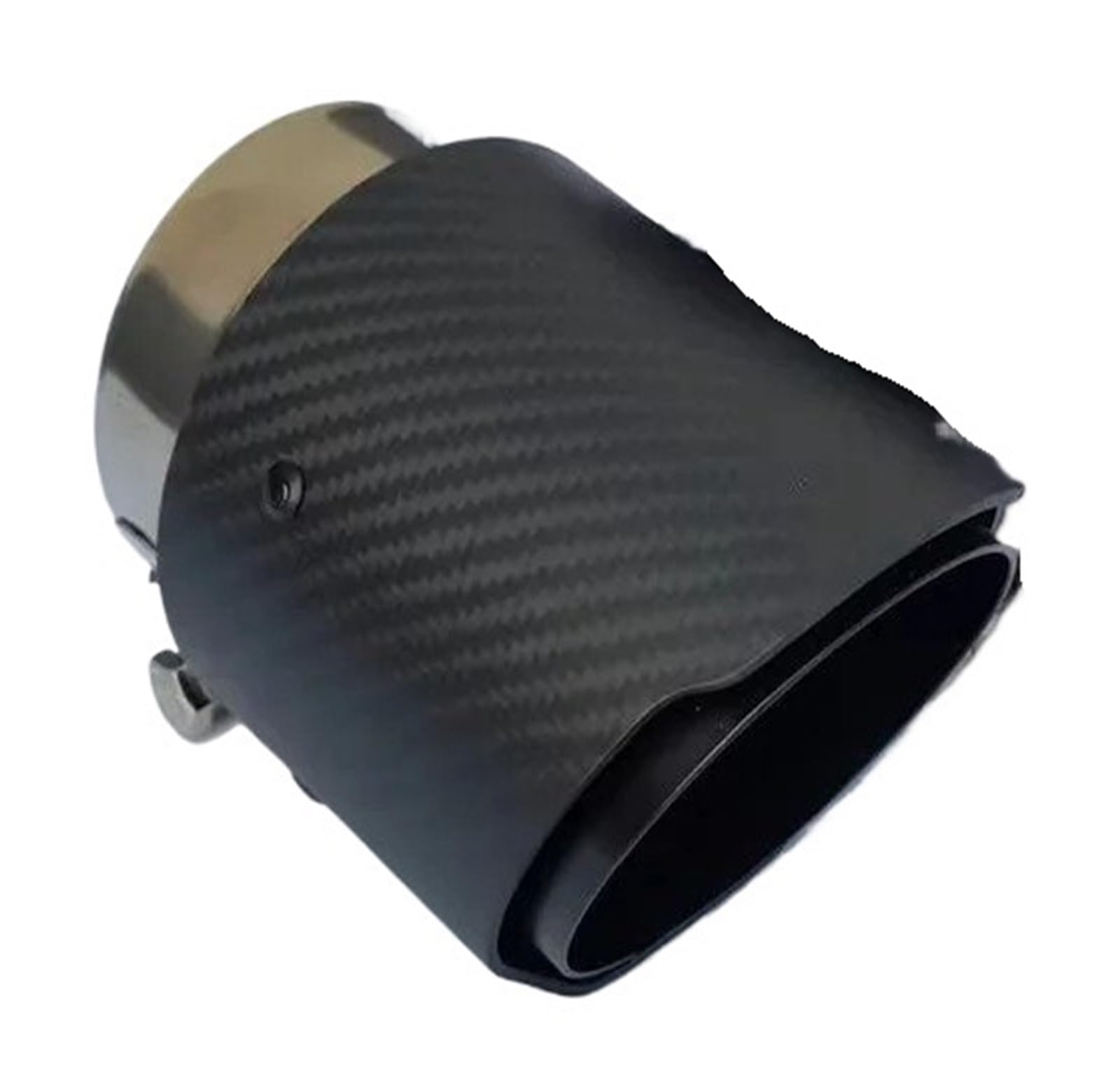 Auspuff Endrohr Für CX-5 CX-4 Auto Carbon Fiber Schwanz Kehle 80mm Einlass 101mm Outlet Gerade-Seiten Matte Auspuffrohr Spitze Schalldämpfer Spitze(Black) von EVEKHAHHRB