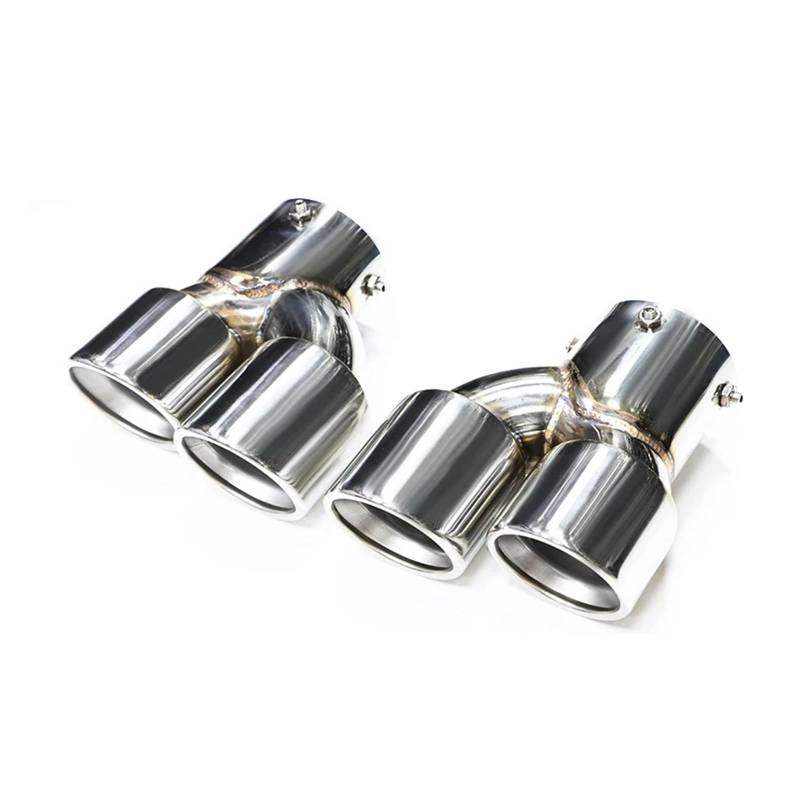 Auspuff Endrohr Für G20 G21 M340i M240i G42 M440i Auto Carbon Fiber Auspuff Spitze Schalldämpfer Spitze Endrohr Auspuff System Schalldämpfer Spitze(Silver) von EVEKHAHHRB