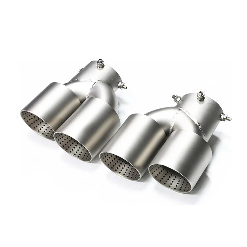 Auspuff Endrohr Für G20 G21 M340i M240i G42 M440i Auto Carbon Fiber Auspuff Spitze Schalldämpfer Spitze Endrohr Auspuff System Schalldämpfer Spitze(Silver A) von EVEKHAHHRB