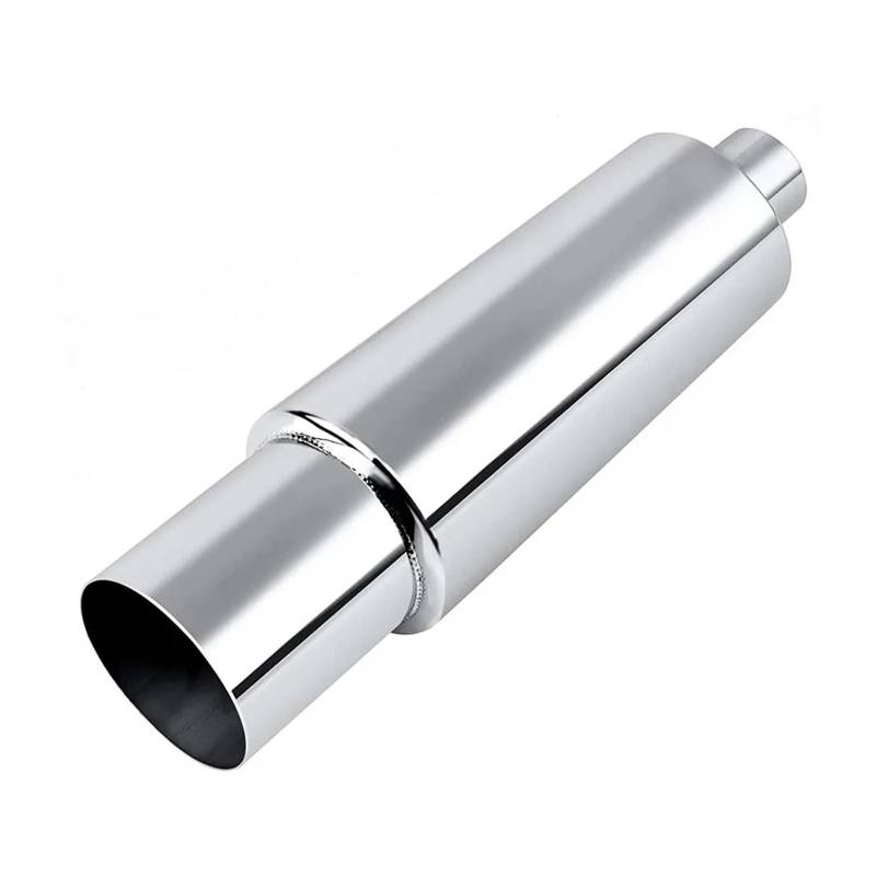 Auspuff Endrohr Für Universal Auto Edelstahl Auspuff Schalldämpfer Spitze Endrohr Einlass 2.5 Zoll Outlet 4 Zoll Schalldämpfer Spitze(Silver) von EVEKHAHHRB