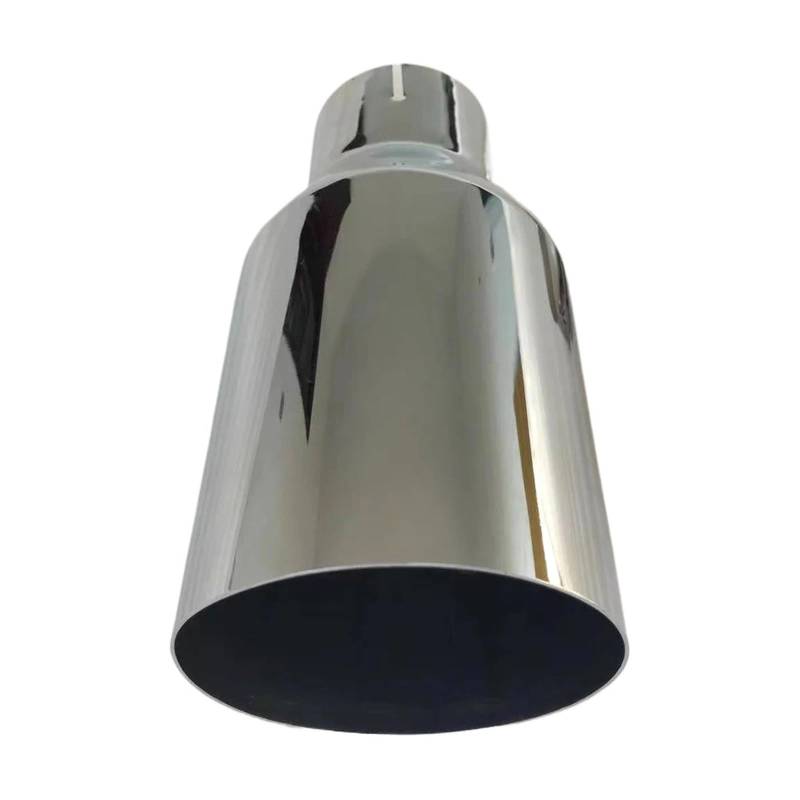 Auspuff Endrohr Universal Auto Edelstahl Auspuff Schalldämpfer Schwanz Kehle Änderung Auspuffrohr Schalldämpfer Spitze(54MM IN-76MM Out) von EVEKHAHHRB