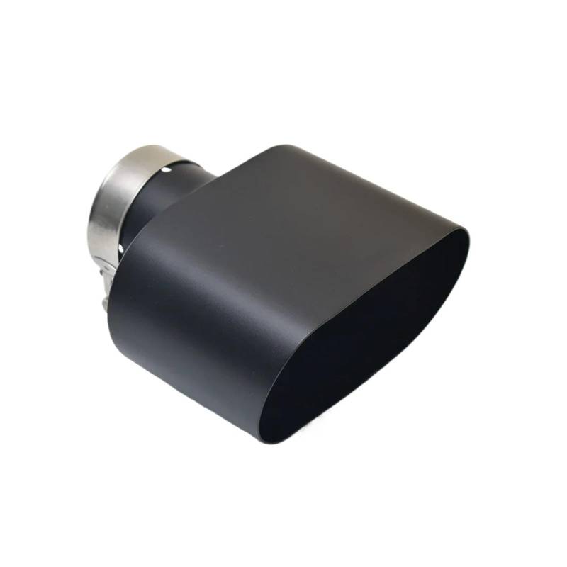 Auspuff Endrohr Universal-Auto-Schalldämpferspitze 304 Edelstahl Mattschwarz 6.9 Zoll Flach Oval Durchmesser 150Mm Schalldämpfer Spitze(63MM IN- 150MM Out) von EVEKHAHHRB