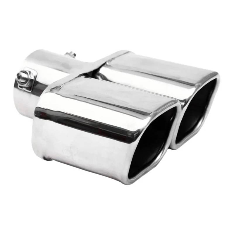 Auspuff Endrohr Universaleinlass 60 Mm 75 Mm Autoauspuffrohr Edelstahl-Auspuffschalldämpfer Schalldämpferspitze Doppelauslass Schalldämpfer Spitze(Innet 75mm A) von EVEKHAHHRB