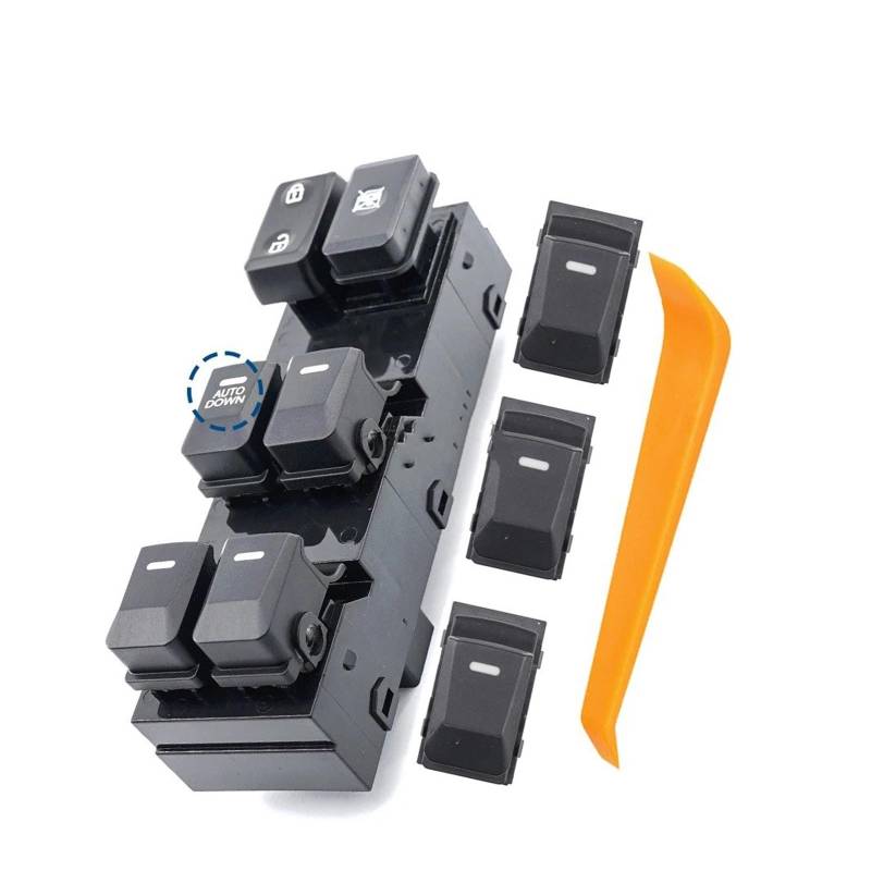 Elektrische Fensterheber 93570-3W450 93570-3W000 93575-1H000 Für Kia Für Sportage 2011-2015 Auto Vorne Links Master Fenster Schalter Taste(Auto DOWN Set) von EVEKHAHHRB