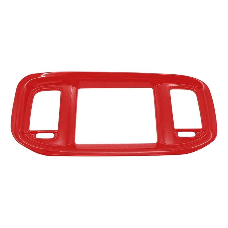 Getriebe Panel Trim Für Dodge Für Ladegerät 2015 2016 2017 2018 2019 2020 2021 2022 2023 Auto Dashboard DVD Navigation Bildschirm Rahmen Abdeckung Trim Mittelkonsole Frame(Red) von EVEKHAHHRB