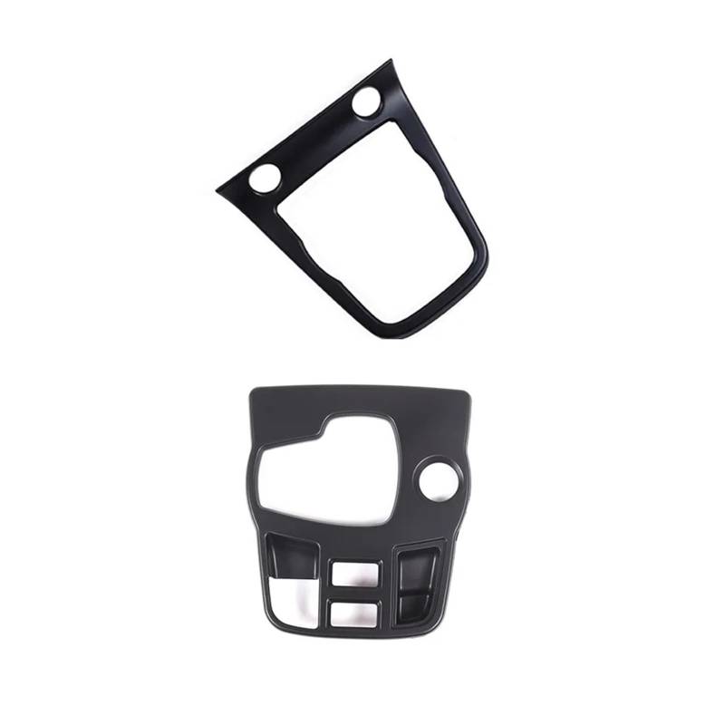 Getriebe Panel Trim Für Jaguar Für F-TYPE 2013 2014 2015 2016 2017 2018 2019 2020 2021 2022 2023 2024 Auto Mittelkonsole Rahmen Schalthebel Panel Abdeckung Zubehör Mittelkonsole Frame(2pcs Matte black von EVEKHAHHRB