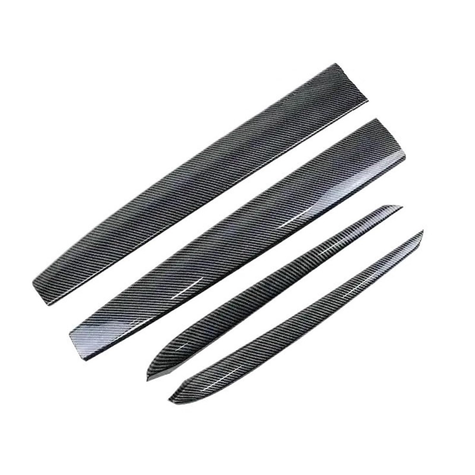 Getriebe Panel Trim Für Tesla Für Modell 3 Für Modell Y 2019 2020 2021 2022 2023 2024 Auto Dashboard Abdeckung Und Tür Trim Panel Dash Trim Mittelkonsole Frame(Glossy Carbon 4PCS) von EVEKHAHHRB