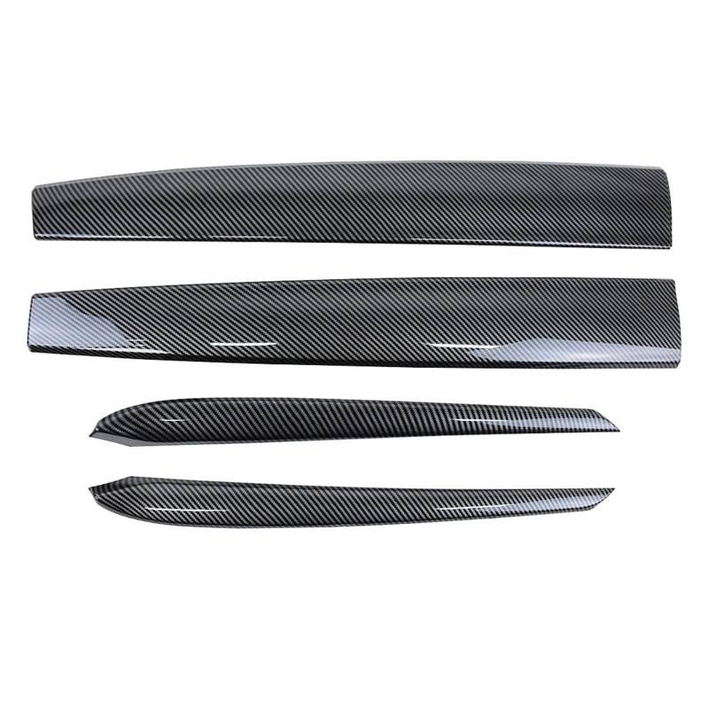 Getriebe Panel Trim Für Tesla Modell Y/3 2019 2020 2021 2022 2023 Auto Mittelkonsole Armaturenbrett Abdeckung/Türverkleidung Streifen Abdeckung Dekoration Aufkleber Mittelkonsole Frame(Gloss 4 Set) von EVEKHAHHRB