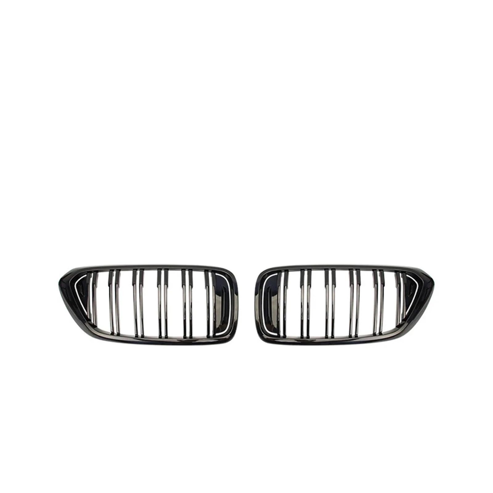 Haubengrill 2 STÜCKE Für 6er-Serie Für GT G32 630I 640I 640I 620D 640D 2017-2019 Auto Front Niere Doppellinie Lamellengitter Kühlergrill Vorne(Glossy Black) von EVEKHAHHRB
