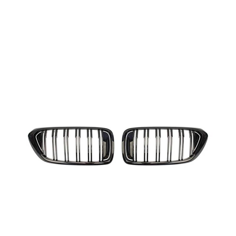 Haubengrill 2 STÜCKE Für 6er-Serie Für GT G32 630I 640I 640I 620D 640D 2017-2019 Auto Front Niere Doppellinie Lamellengitter Kühlergrill Vorne(Glossy Black) von EVEKHAHHRB