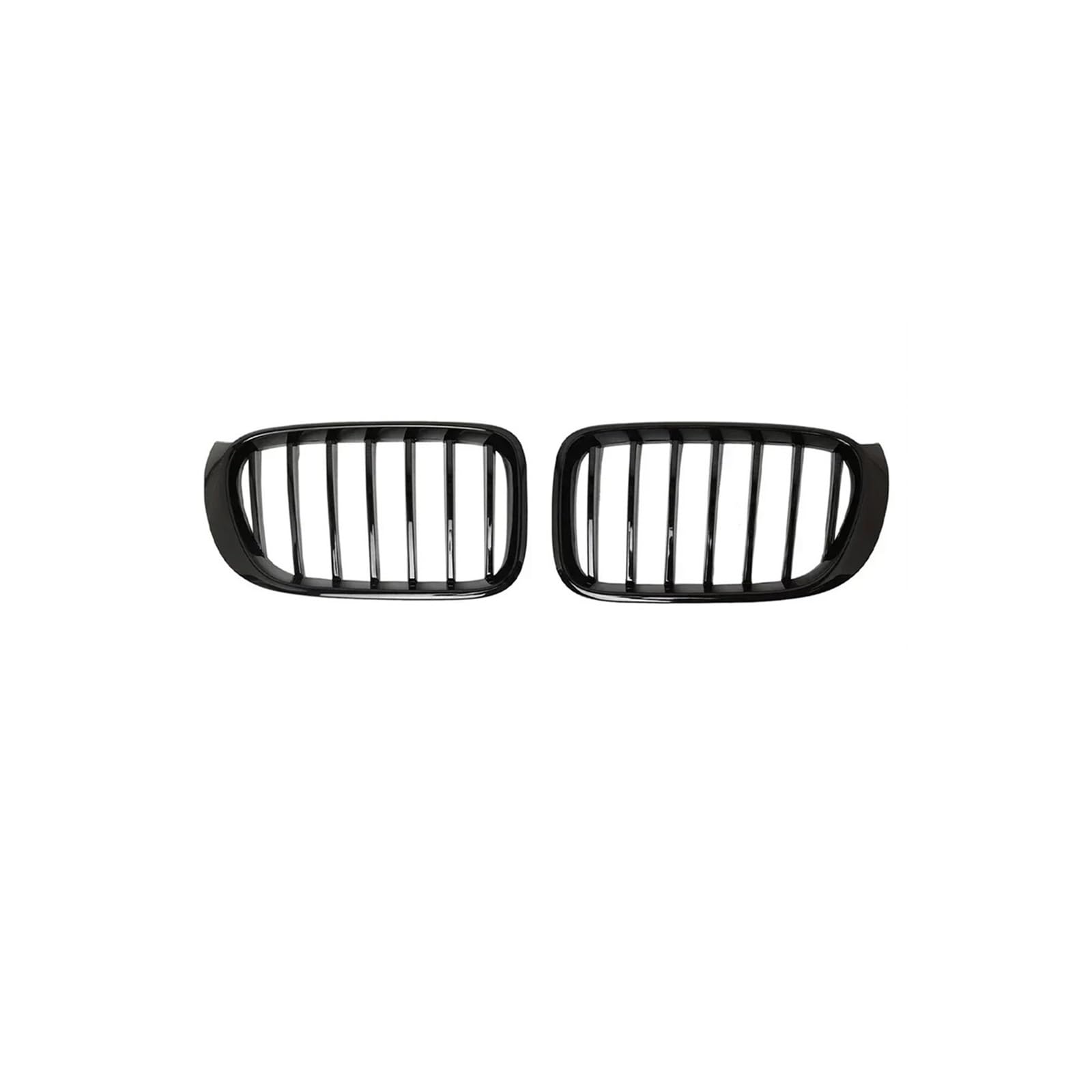 Haubengrill 2Pcs Für X3 F25 Für X4 F26 2014-2017 Auto Front Niere Kühlergrill Diamanten Front Stoßstange Grille Kühlergrill Vorne(S Glossy Black) von EVEKHAHHRB