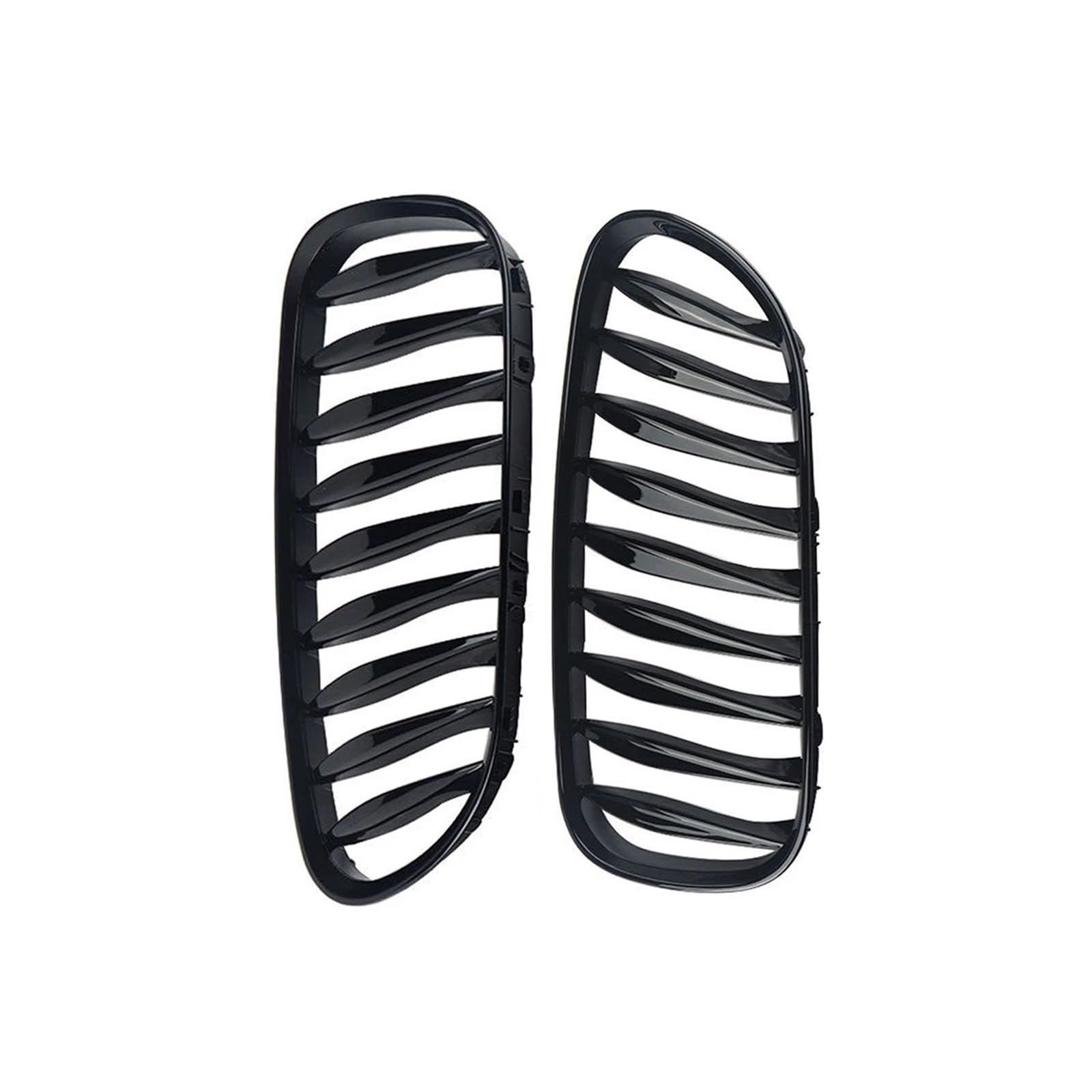 Haubengrill 2Pcs Für Z4 E85 E86 2003-2008 Auto Vorderen Stoßfänger Nieren Kühlergrill Haube Racing Grills Kühlergrill Vorne(Gloss Black) von EVEKHAHHRB
