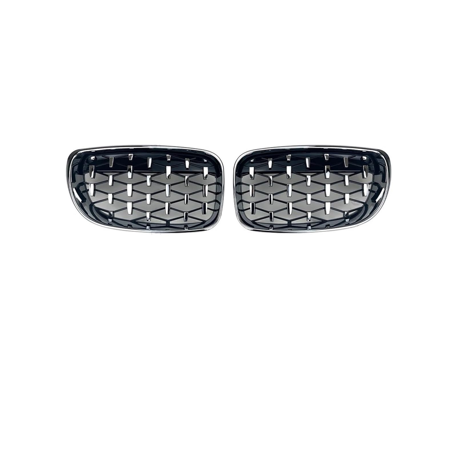 Haubengrill Für 1Serie E81 E87 E82 E88 120i 120d 130i 135i 2007-2011 Auto Fronteinlassgitter Kühlergrill Kühlergrill Vorne(D All Silvery) von EVEKHAHHRB