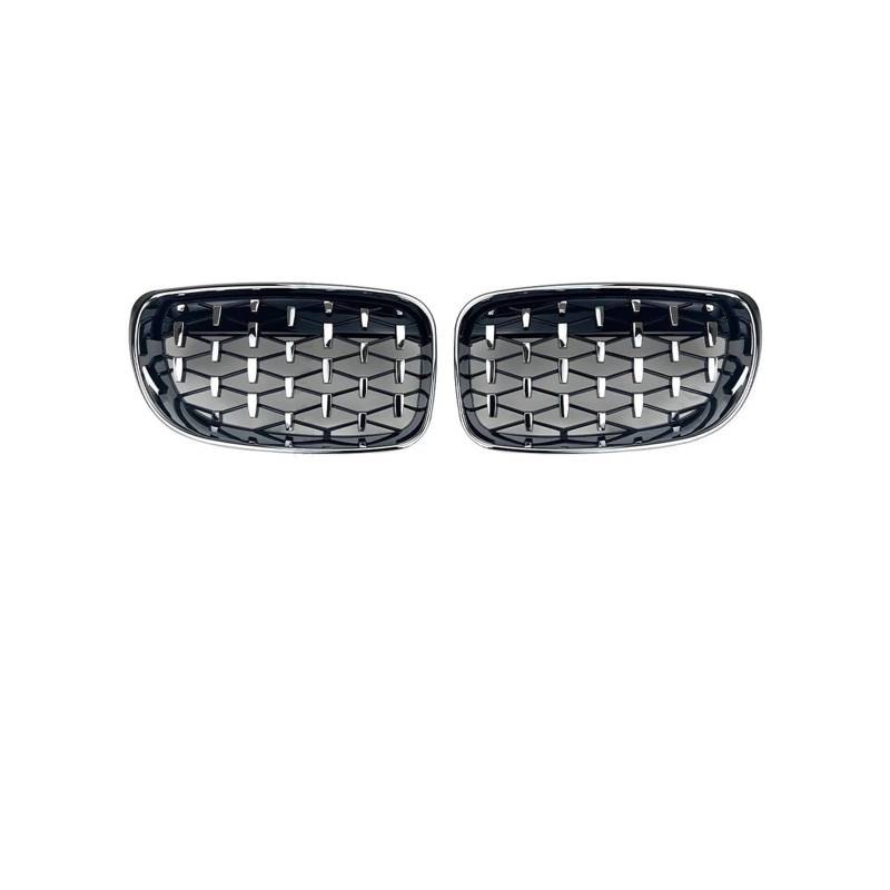 Haubengrill Für 1Serie E81 E87 E82 E88 120i 120d 130i 135i 2007-2011 Auto Fronteinlassgitter Kühlergrill Kühlergrill Vorne(D All Silvery) von EVEKHAHHRB