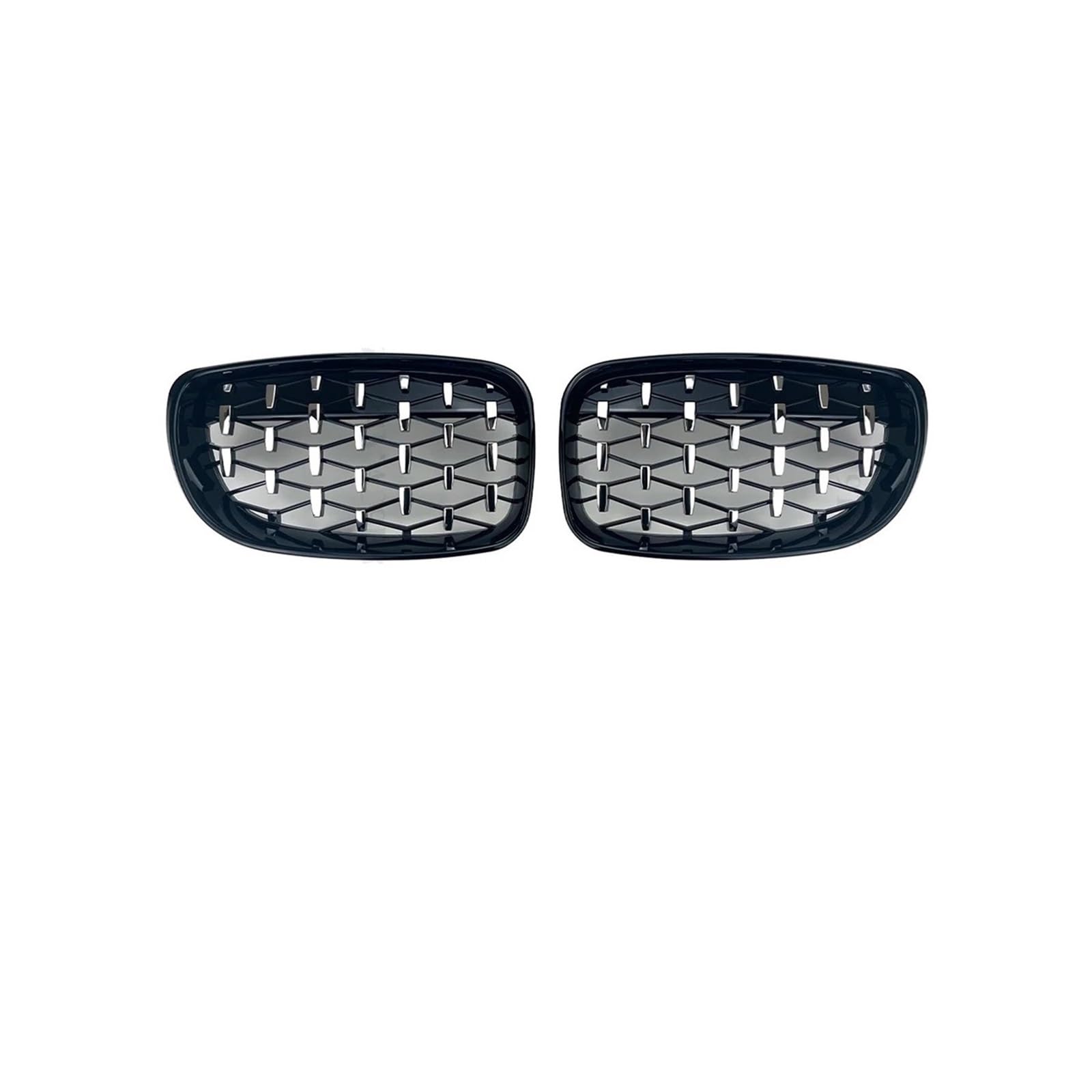 Haubengrill Für 1Serie E81 E87 E82 E88 120i 120d 130i 135i 2007-2011 Auto Fronteinlassgitter Kühlergrill Kühlergrill Vorne(D Black-Silvery) von EVEKHAHHRB