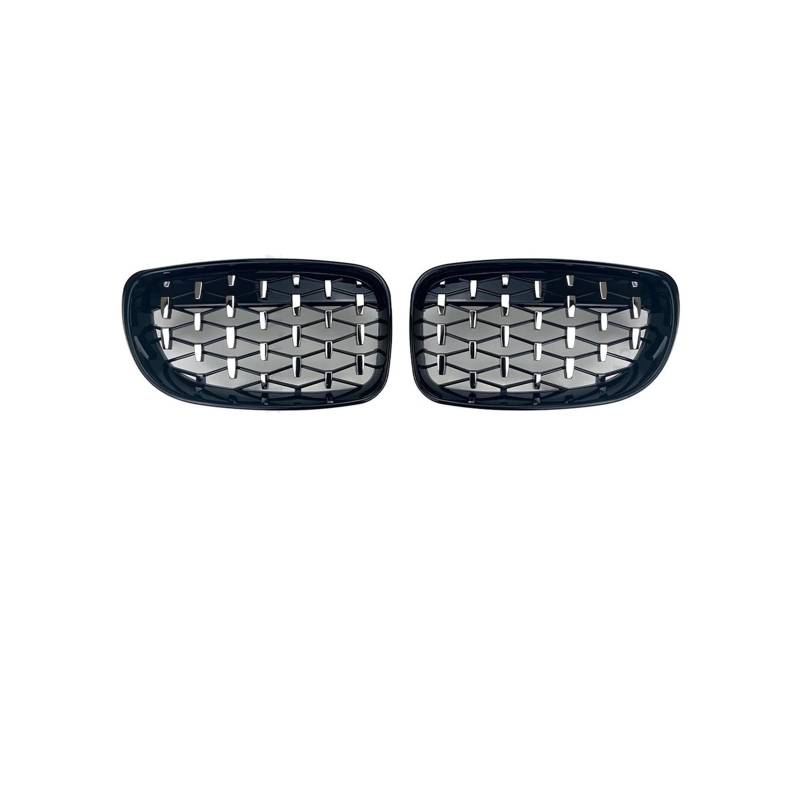Haubengrill Für 1Serie E81 E87 E82 E88 120i 120d 130i 135i 2007-2011 Auto Fronteinlassgitter Kühlergrill Kühlergrill Vorne(D Black-Silvery) von EVEKHAHHRB