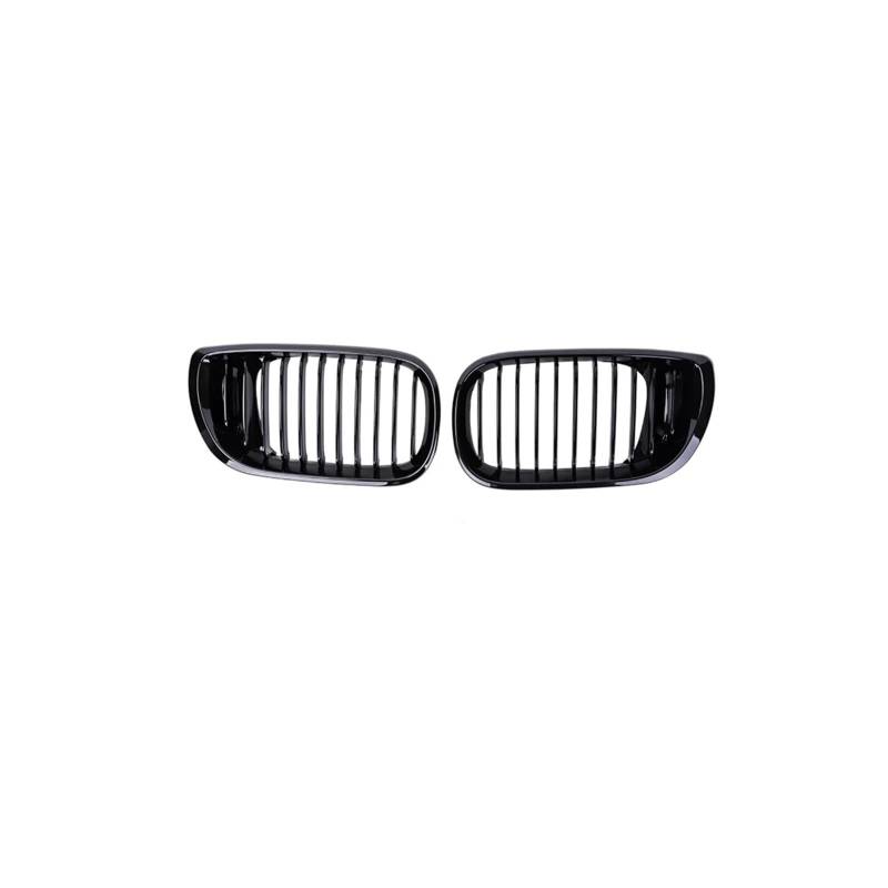 Haubengrill Für 3Serie E46 2002-2005 Auto-Front-Nierengrill Einzellamellen-Haubengrill Frontstoßstange Renngrill Kühlergrill Vorne(Glossy Black) von EVEKHAHHRB
