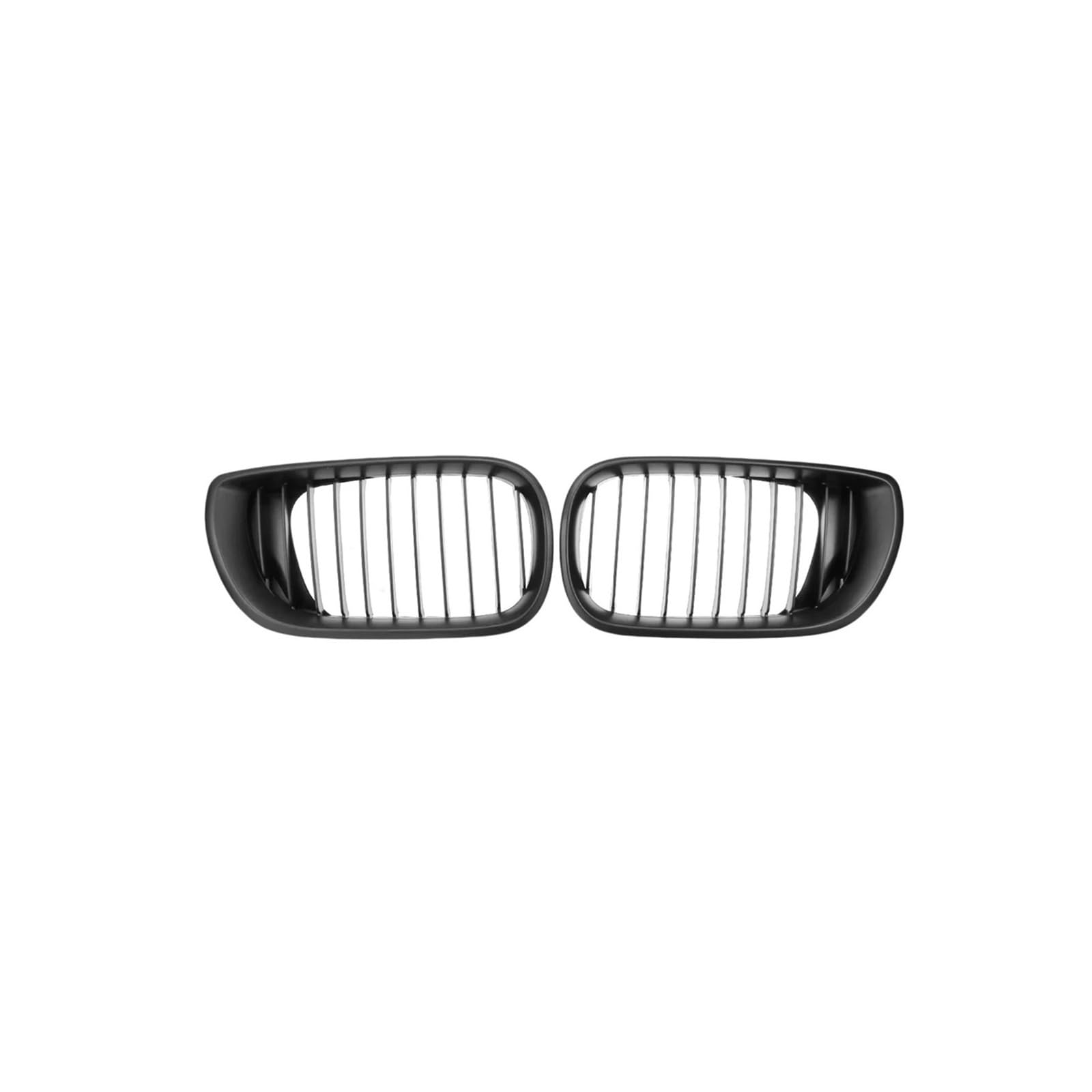 Haubengrill Für 3Serie E46 2002-2005 Auto-Front-Nierengrill Einzellamellen-Haubengrill Frontstoßstange Renngrill Kühlergrill Vorne(Matte Black) von EVEKHAHHRB