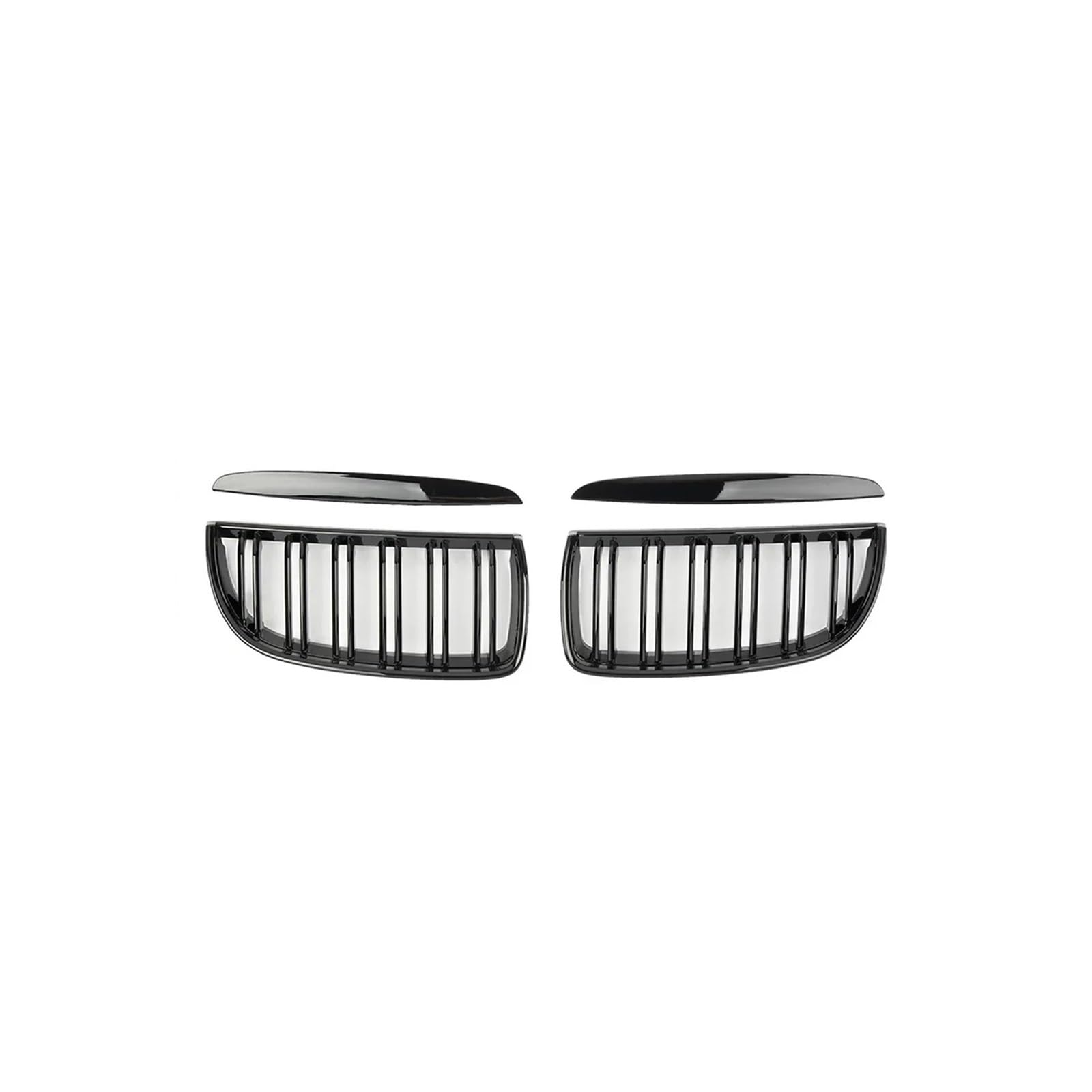 Haubengrill Für 3Serie E90 E91 323I 328I 335I 330I 325I 2005-2008 Auto Front Nierengrill Schwarz Glänzend Kühlergrill Vorne(Glossy Black) von EVEKHAHHRB