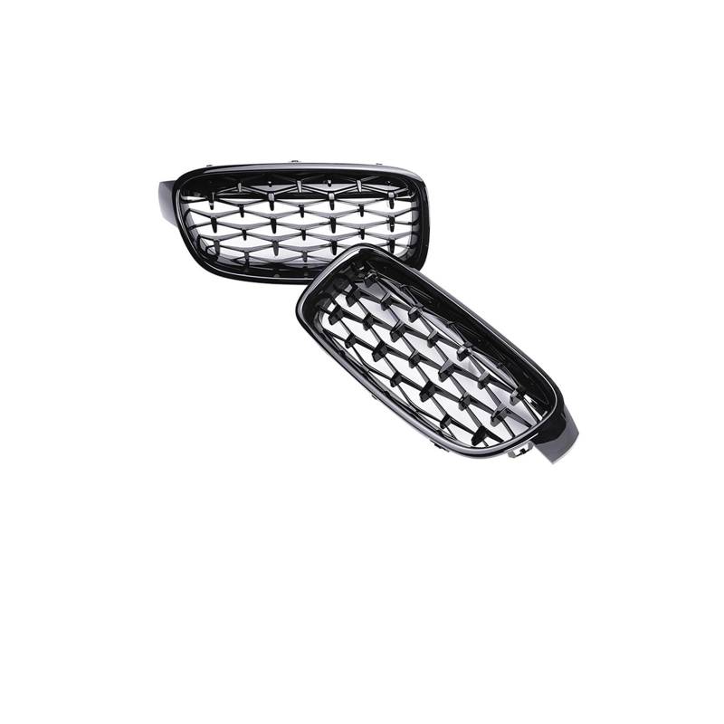 Haubengrill Für 3Serie F30 F31 F35 2012-2019 Frontstoßstangengrill Renngrill Nierengrill Aus Kohlefaser Kühlergrill Vorne(All Black Diamond) von EVEKHAHHRB