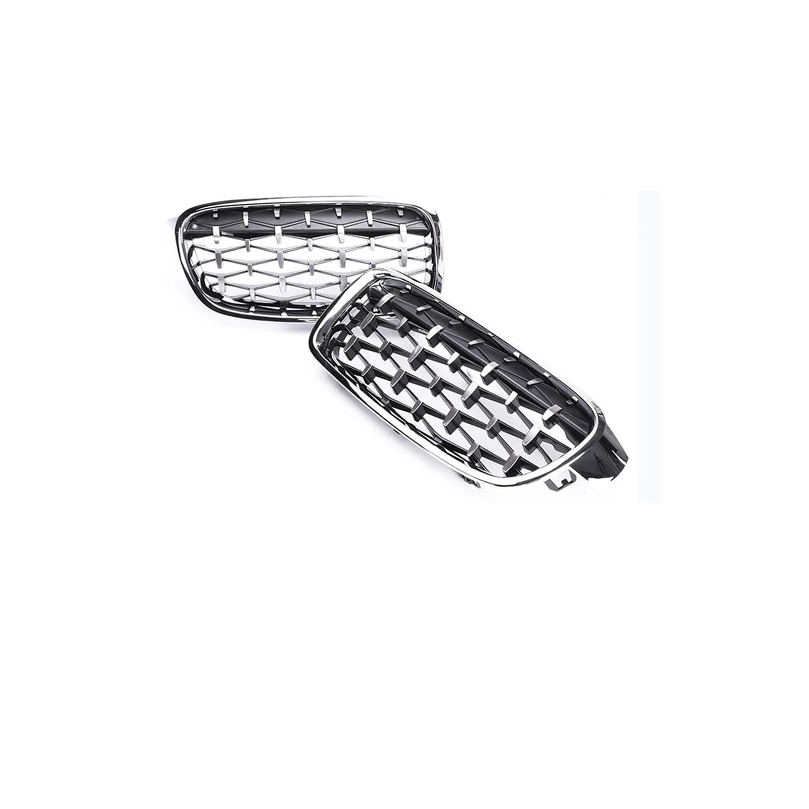 Haubengrill Für 3Serie F30 F31 F35 2012-2019 Frontstoßstangengrill Renngrill Nierengrill Aus Kohlefaser Kühlergrill Vorne(All Chrome Diamond) von EVEKHAHHRB