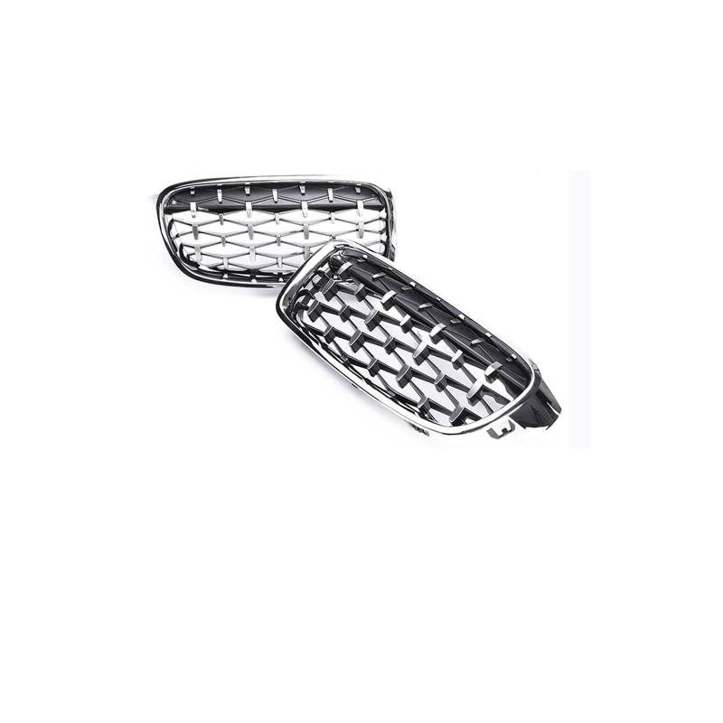 Haubengrill Für 3Serie F30 F31 F35 2012-2019 Frontstoßstangengrill Renngrill Nierengrill Aus Kohlefaser Kühlergrill Vorne(All Chrome Diamond) von EVEKHAHHRB