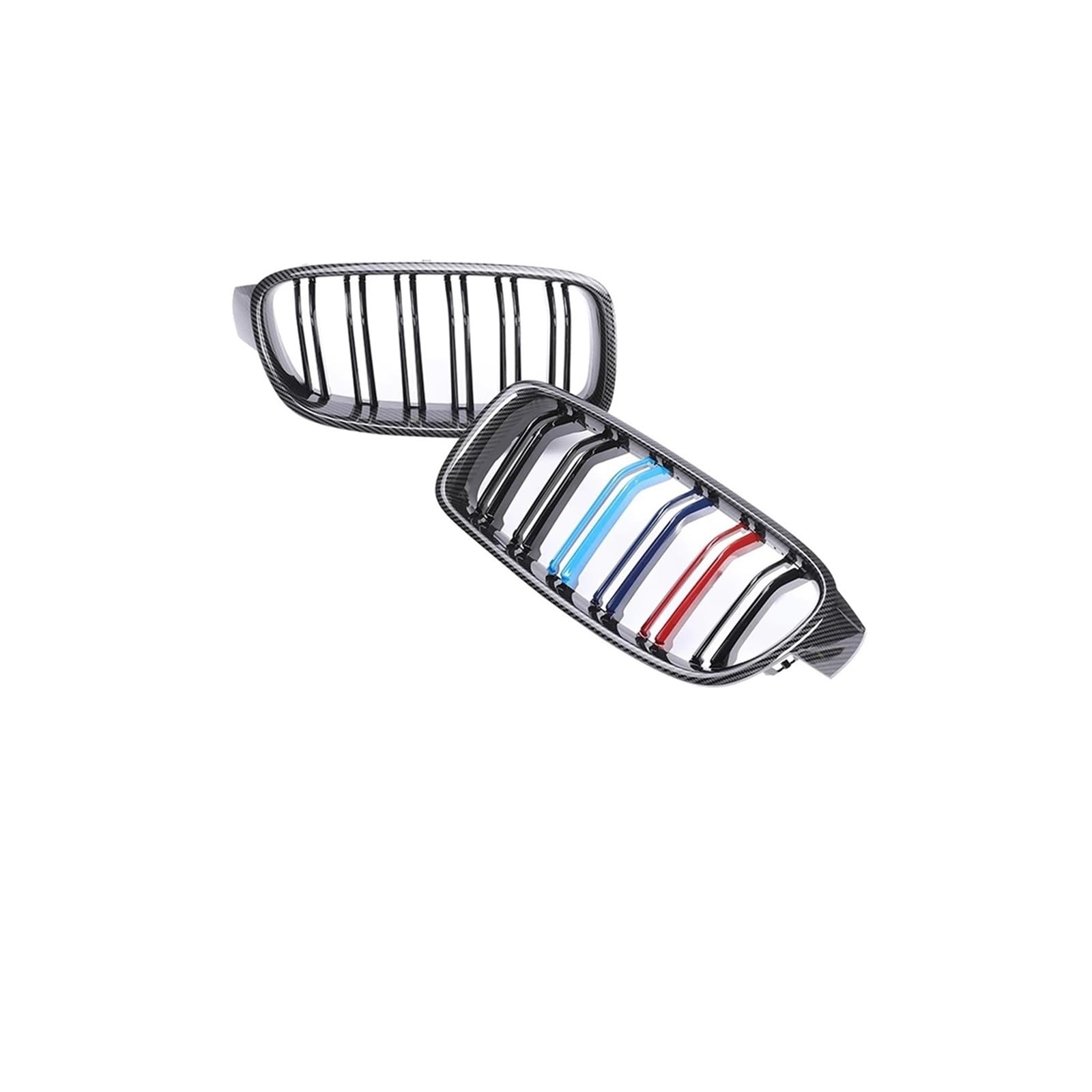 Haubengrill Für 3Serie F30 F31 F35 2012-2019 Frontstoßstangengrill Renngrill Nierengrill Aus Kohlefaser Kühlergrill Vorne(Dual Carbon 3) von EVEKHAHHRB