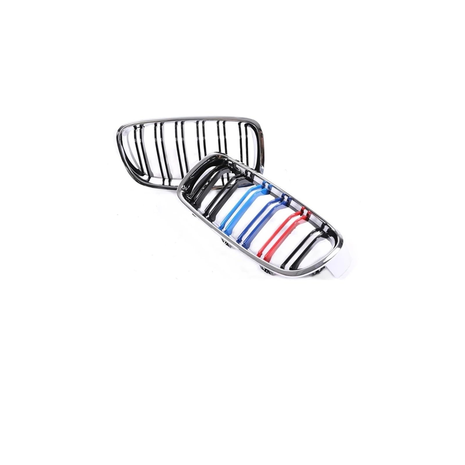 Haubengrill Für 3Serie F30 F31 F35 2012-2019 Frontstoßstangengrill Renngrill Nierengrill Aus Kohlefaser Kühlergrill Vorne(Dual Chrome Black M) von EVEKHAHHRB