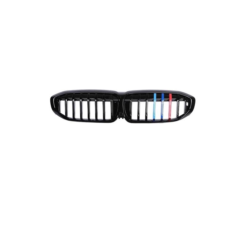 Haubengrill Für 3er-Serie G20 G21 G28 316i 318i 320i 2019–2023 Front Nierenstoßstange Carbon Grills Glanz Schwarz Kühlergrill Vorne(Single 3 Style) von EVEKHAHHRB