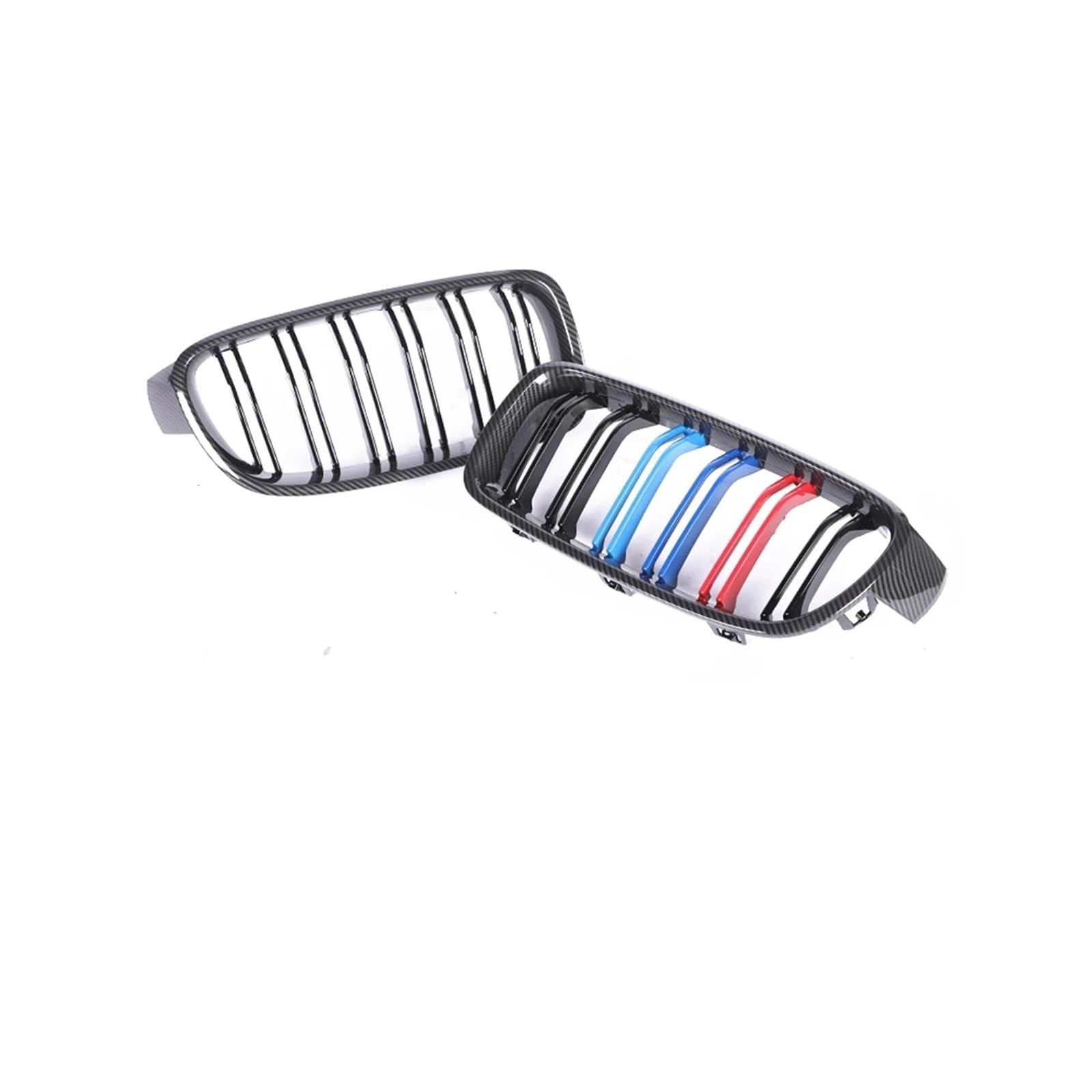 Haubengrill Für 4 Series F32 F33 F36 F80 F82 2013-2020 Auto Vorderen Stoßfänger Nieren Glanz Schwarz Racing Grill Kühlergrill Vorne(Carbon 1 Look) von EVEKHAHHRB