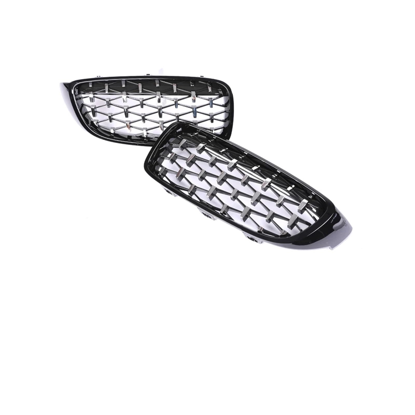 Haubengrill Für 4 Series F32 F33 F36 F80 F82 2013-2020 Auto Vorderen Stoßfänger Nieren Glanz Schwarz Racing Grill Kühlergrill Vorne(Diamond Black Sliver) von EVEKHAHHRB