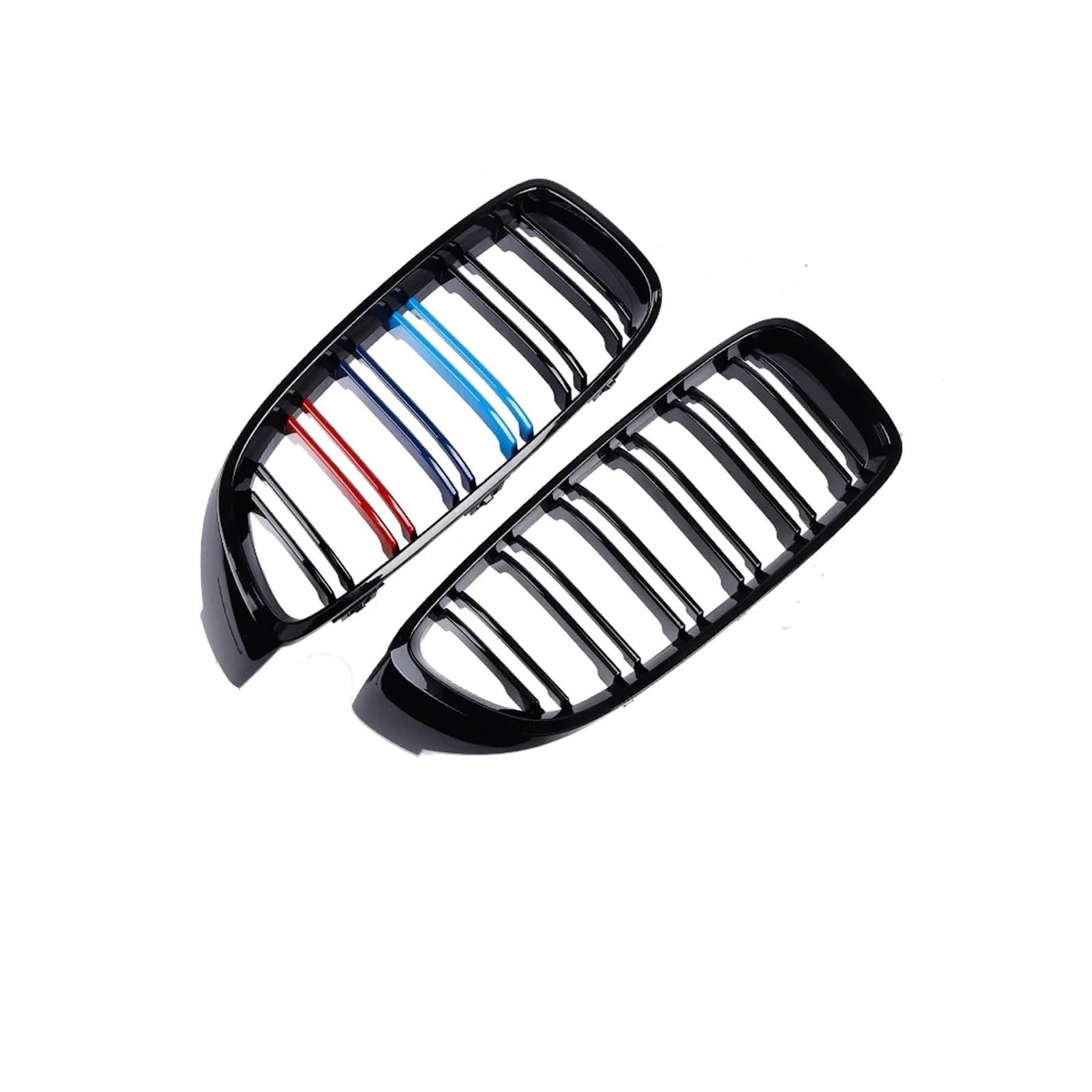 Haubengrill Für 4 Series F32 F33 F36 F80 F82 2013-2020 Auto Vorderen Stoßfänger Nieren Glanz Schwarz Racing Grill Kühlergrill Vorne(Dual 1 Color) von EVEKHAHHRB