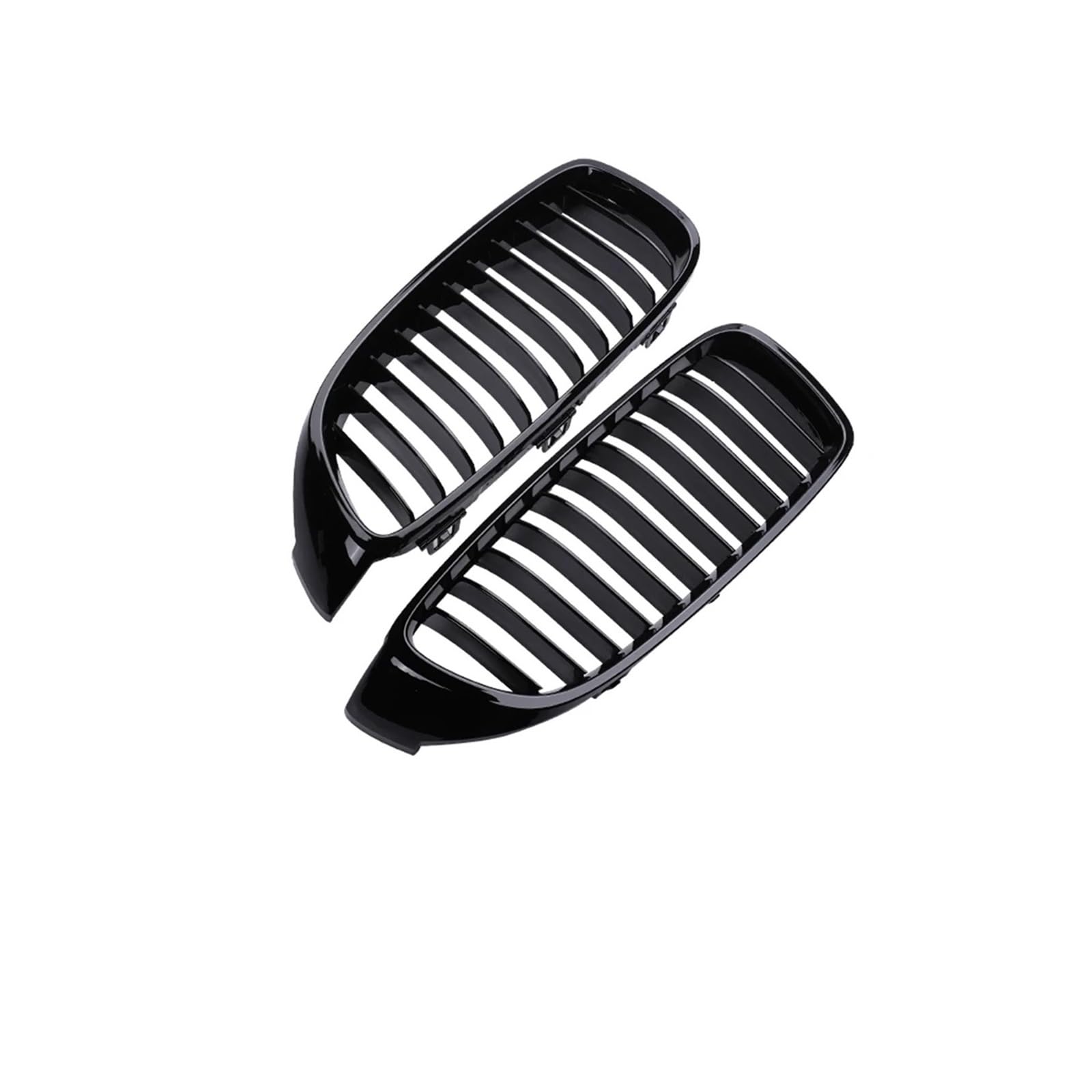 Haubengrill Für 4 Series F32 F33 F36 F80 F82 2013-2020 Auto Vorderen Stoßfänger Nieren Glanz Schwarz Racing Grill Kühlergrill Vorne(Single 11 Black) von EVEKHAHHRB