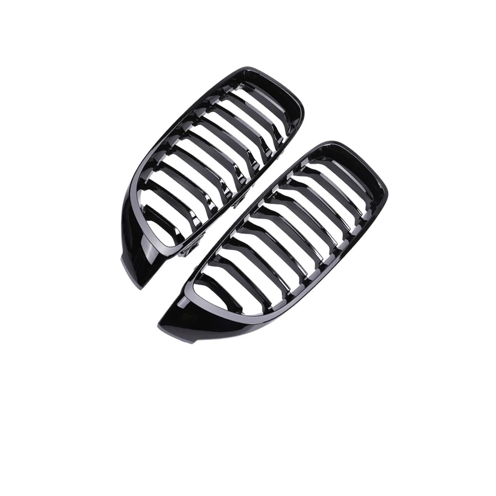 Haubengrill Für 4 Series F32 F33 F36 F80 F82 2013-2020 Auto Vorderen Stoßfänger Nieren Glanz Schwarz Racing Grill Kühlergrill Vorne(Single 9 Gloss Black) von EVEKHAHHRB